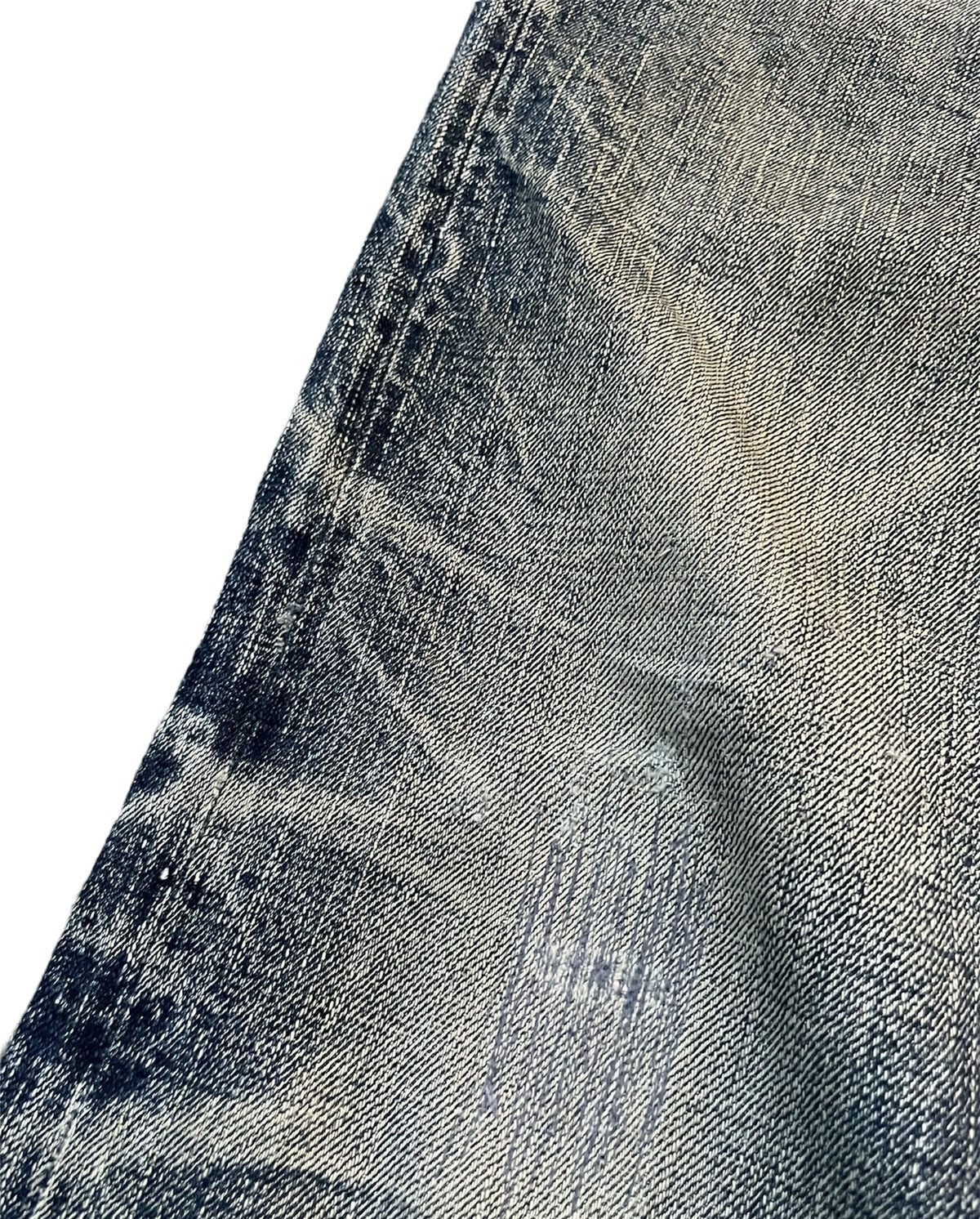 EIGHT-G × Japanese Brand Vintage Eight G Selvedge Aging & Distressed Denim Size US 30 / EU 46 - 4 Thumbnail