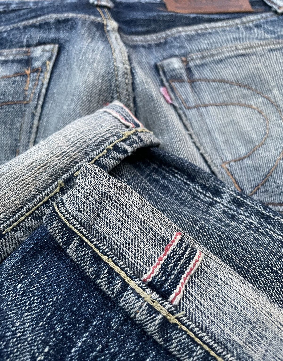 EIGHT-G × Japanese Brand Vintage Eight G Selvedge Aging & Distressed Denim Size US 30 / EU 46 - 15 Thumbnail