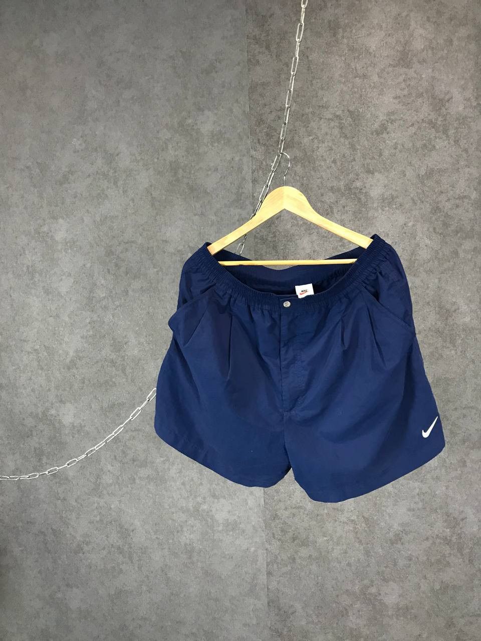 Vintage Nike swoosh streetwear vintage shorts Size US 36 / EU 52 - 1 Thumbnail