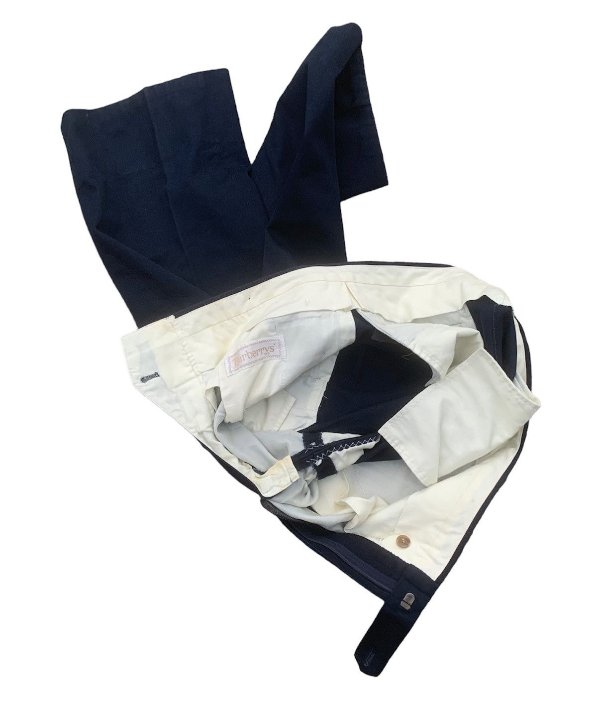 Burberry 90s Burberry England indigo blue chinos pants Size US 31 - 3 Thumbnail