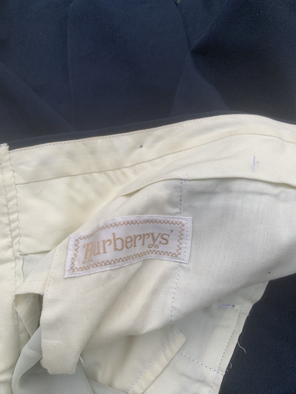 Burberry 90s Burberry England indigo blue chinos pants Size US 31 - 4 Thumbnail