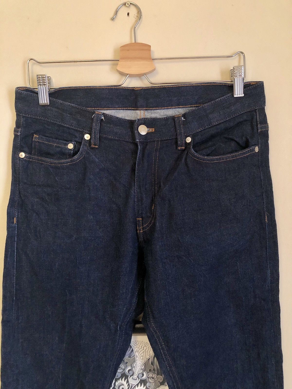 H&M H&M Edition Raw Selvedge Denim jeans Size US 32 / EU 48 - 2 Thumbnail