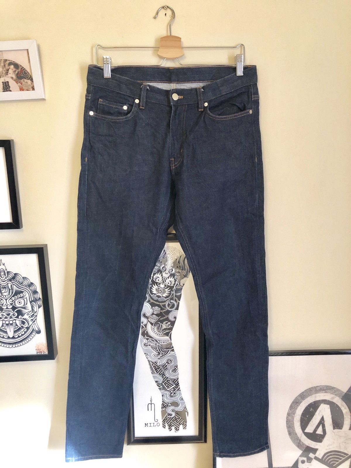 H&M H&M Edition Raw Selvedge Denim jeans Size US 32 / EU 48 - 3 Thumbnail