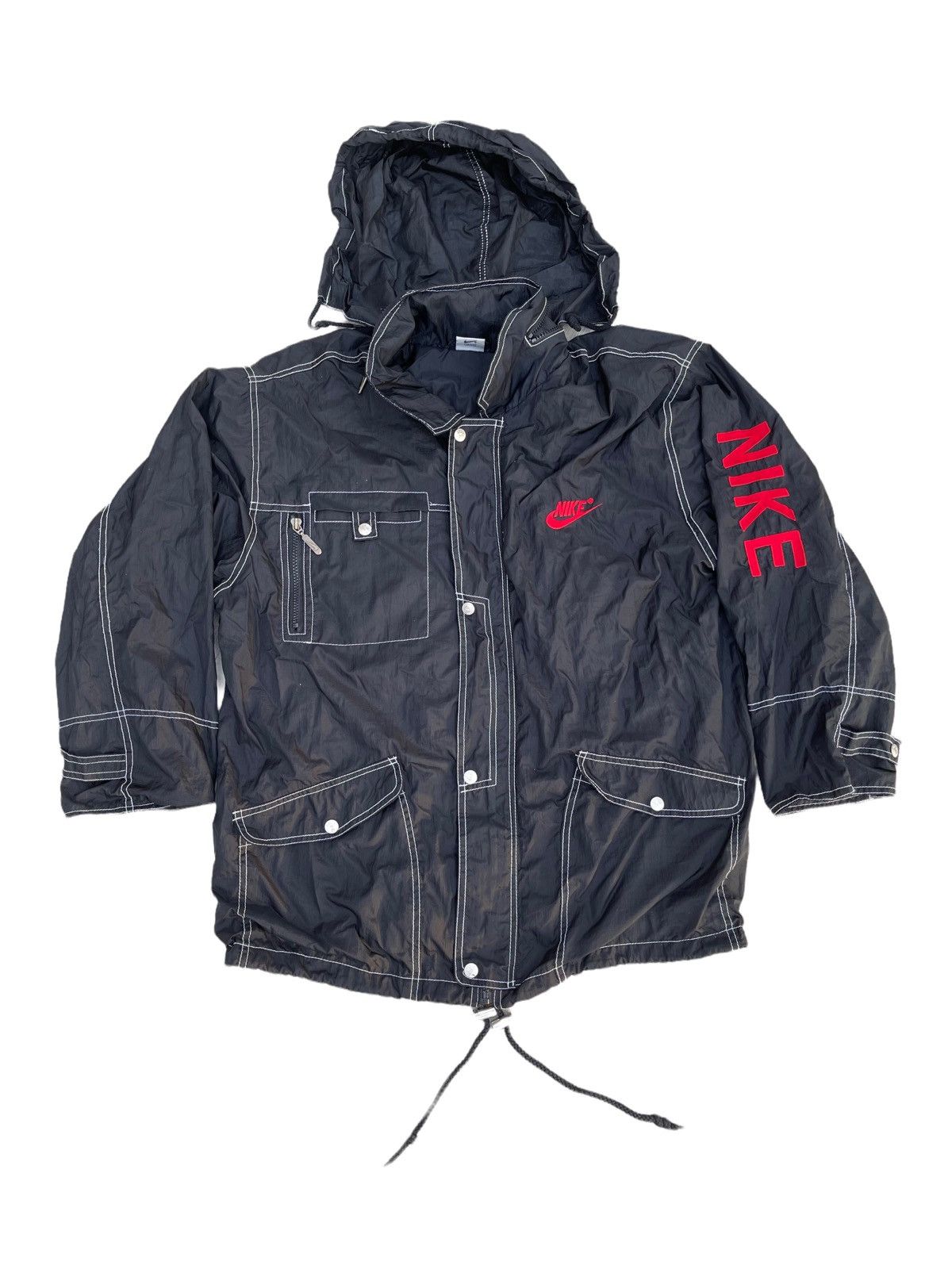 Nike Vintage Nike Swoosh Big Logo Light Jacket Size US L / EU 52-54 / 3 - 5 Thumbnail