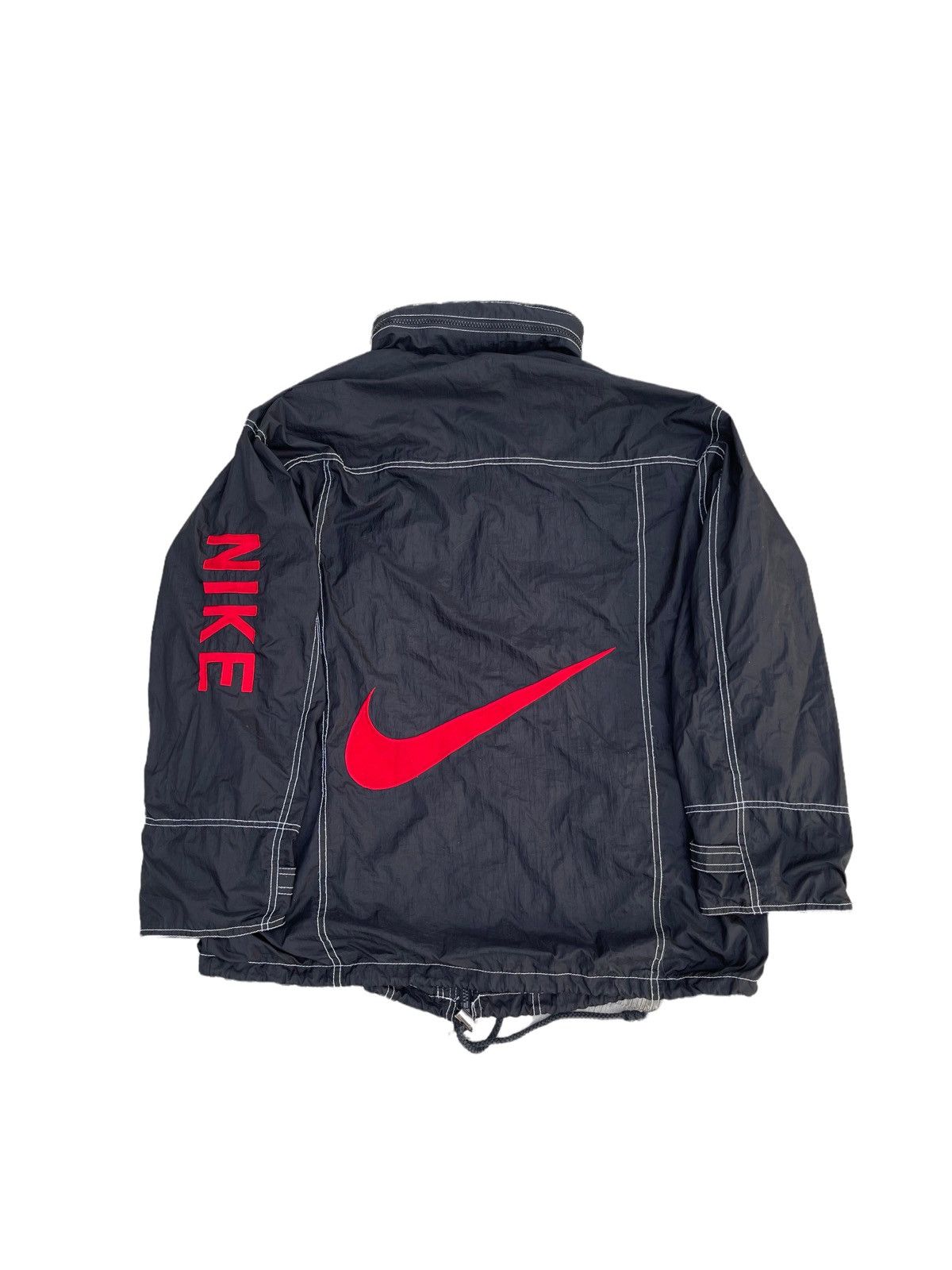Nike Vintage Nike Swoosh Big Logo Light Jacket Size US L / EU 52-54 / 3 - 1 Thumbnail