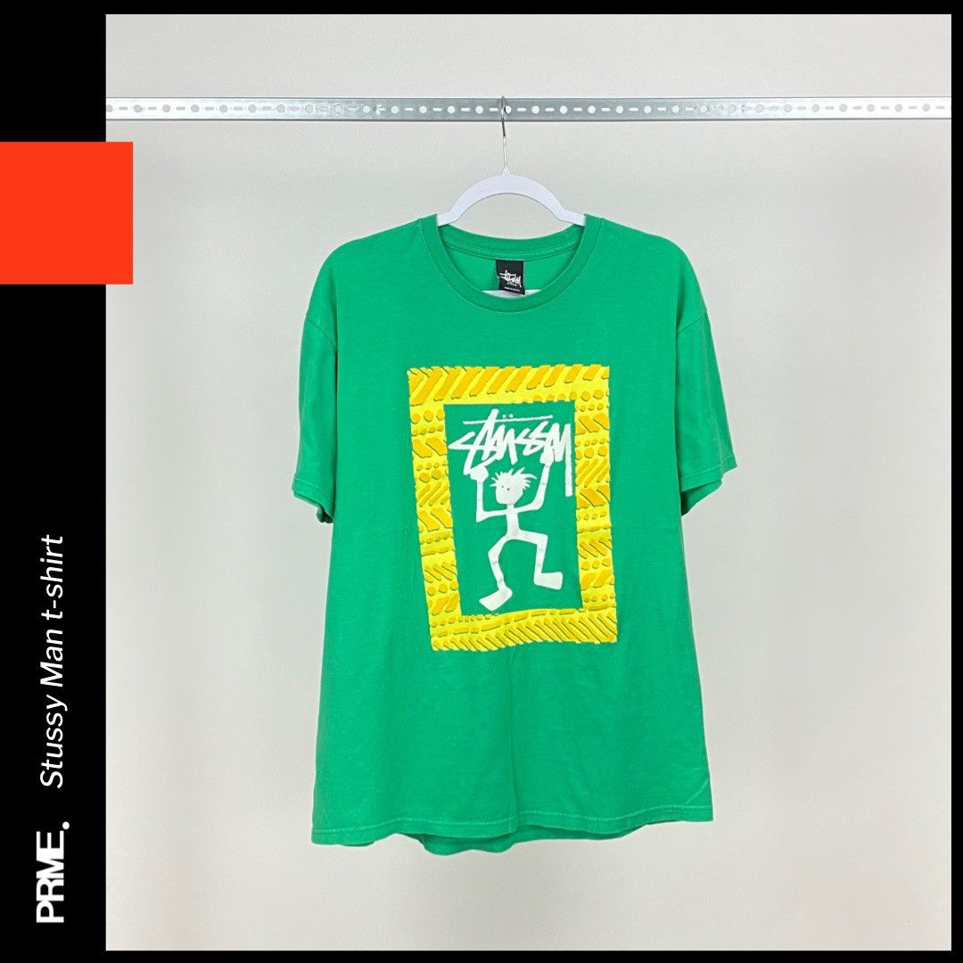 Stussy × Vintage vintage STUSSY Logo Man spellout t-shirt Size US L / EU 52-54 / 3 - 6 Thumbnail
