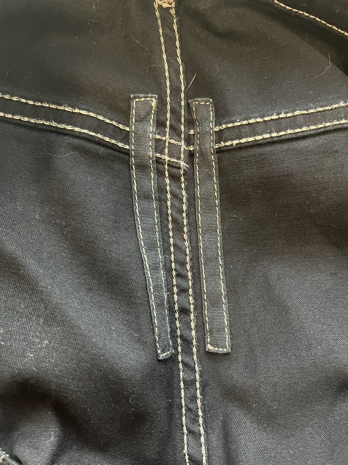 Rick Owens × Rick Owens Drkshdw Rick Owens Skirt/Kilt Waxed Denim Size US 31 - 7 Thumbnail