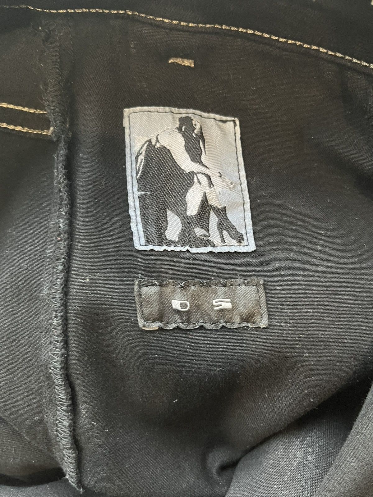 Rick Owens × Rick Owens Drkshdw Rick Owens Skirt/Kilt Waxed Denim Size US 31 - 10 Thumbnail