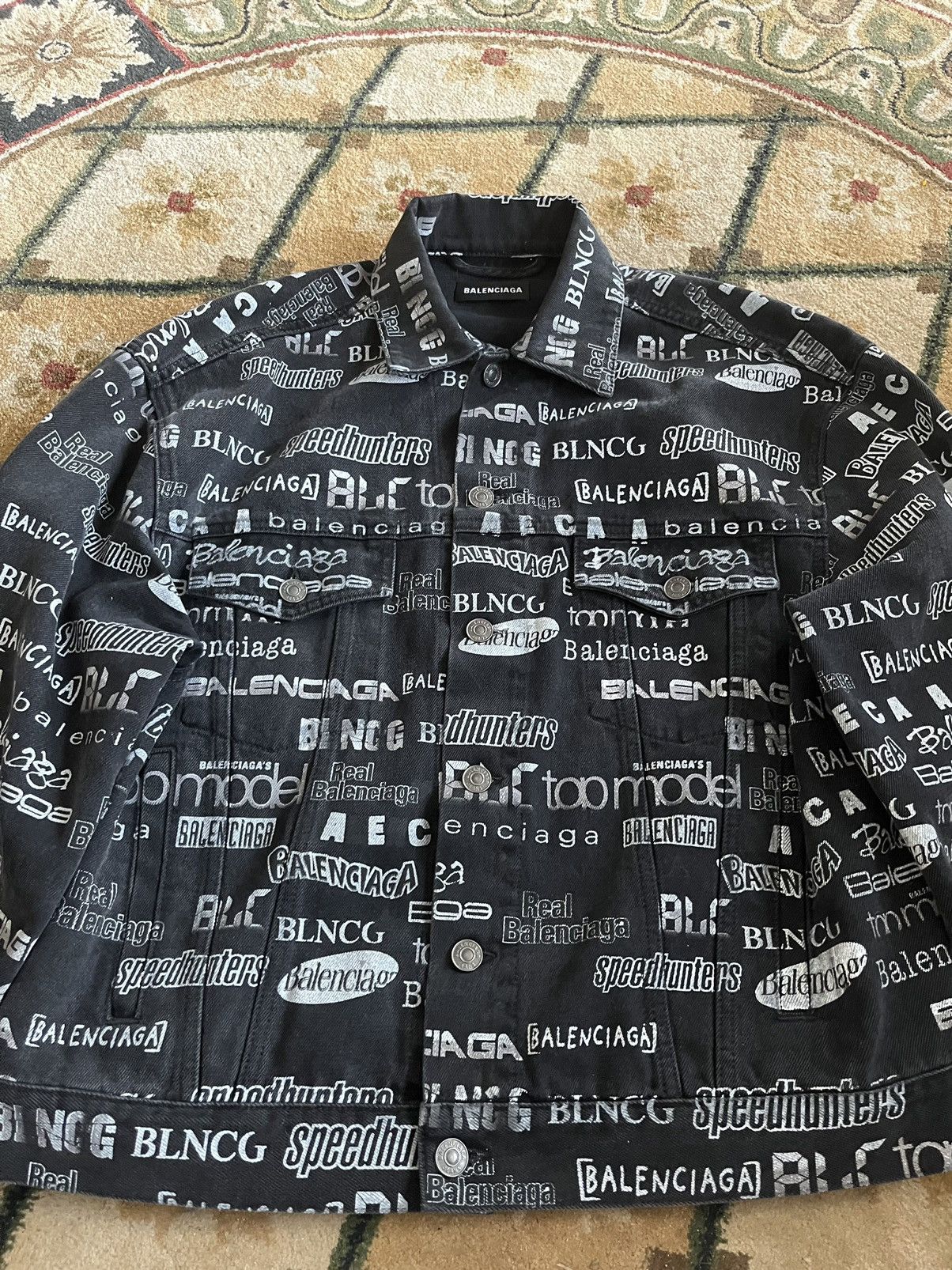 Balenciaga Balenciaga All Over Denim Jacket Size US S / EU 44-46 / 1 - 3 Thumbnail