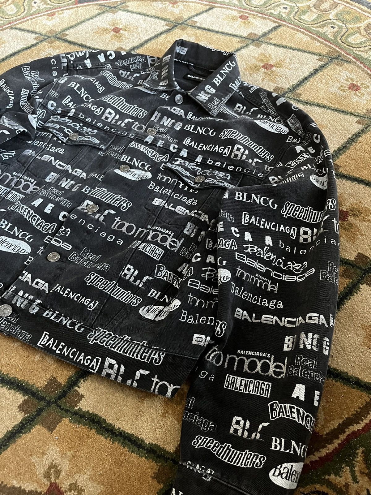 Balenciaga Balenciaga All Over Denim Jacket Size US S / EU 44-46 / 1 - 4 Thumbnail