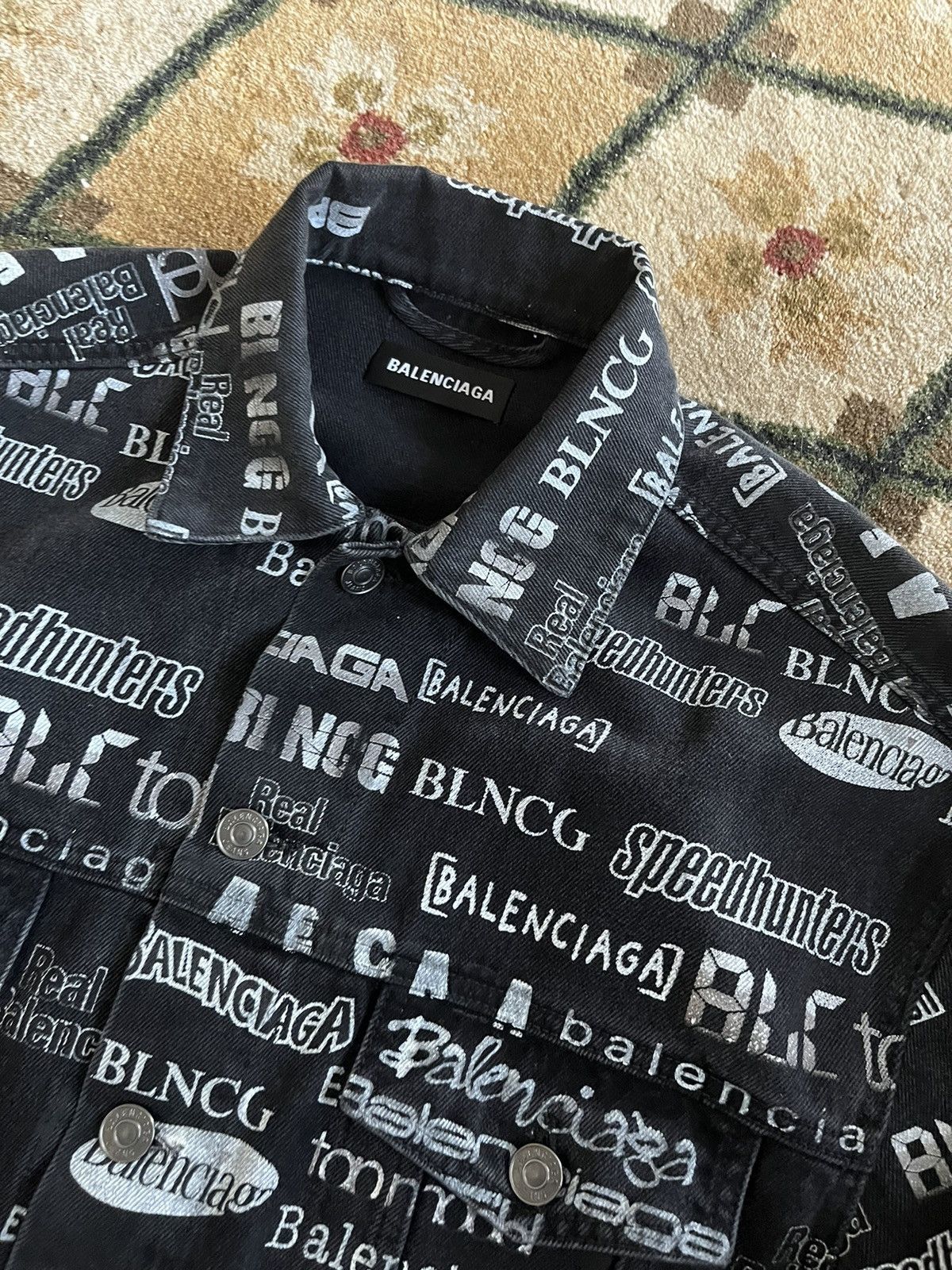Balenciaga Balenciaga All Over Denim Jacket Size US S / EU 44-46 / 1 - 5 Thumbnail