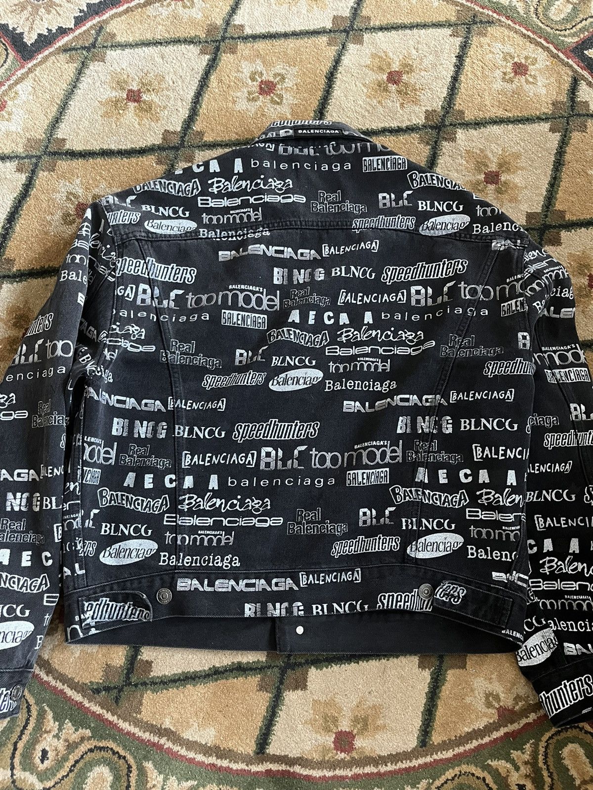 Balenciaga Balenciaga All Over Denim Jacket Size US S / EU 44-46 / 1 - 2 Thumbnail