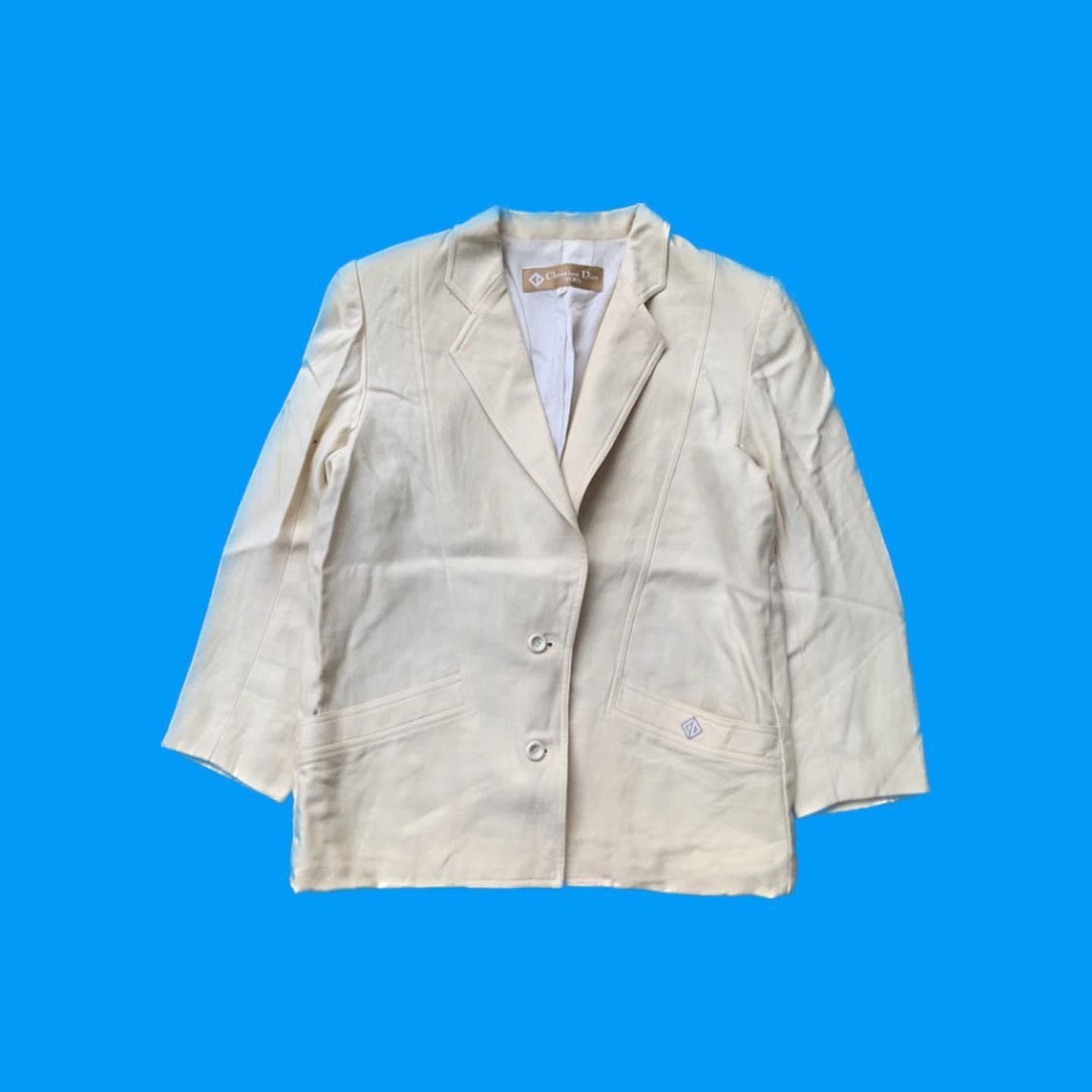 image of Christian Dior Monsieur x Dior Vintage Christian Dior Sports Blazers in Beige, Women's (Size Small)
