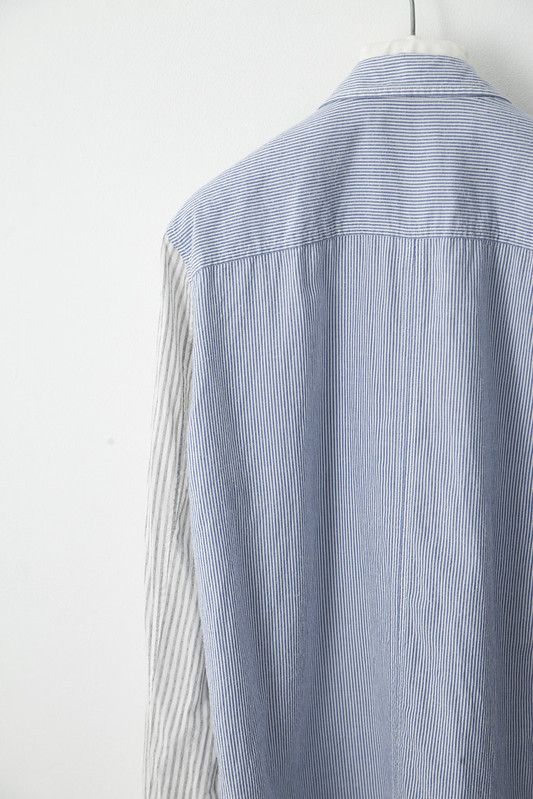 Robert Geller AW12 bicolor striped shirt Size US M / EU 48-50 / 2 - 4 Thumbnail