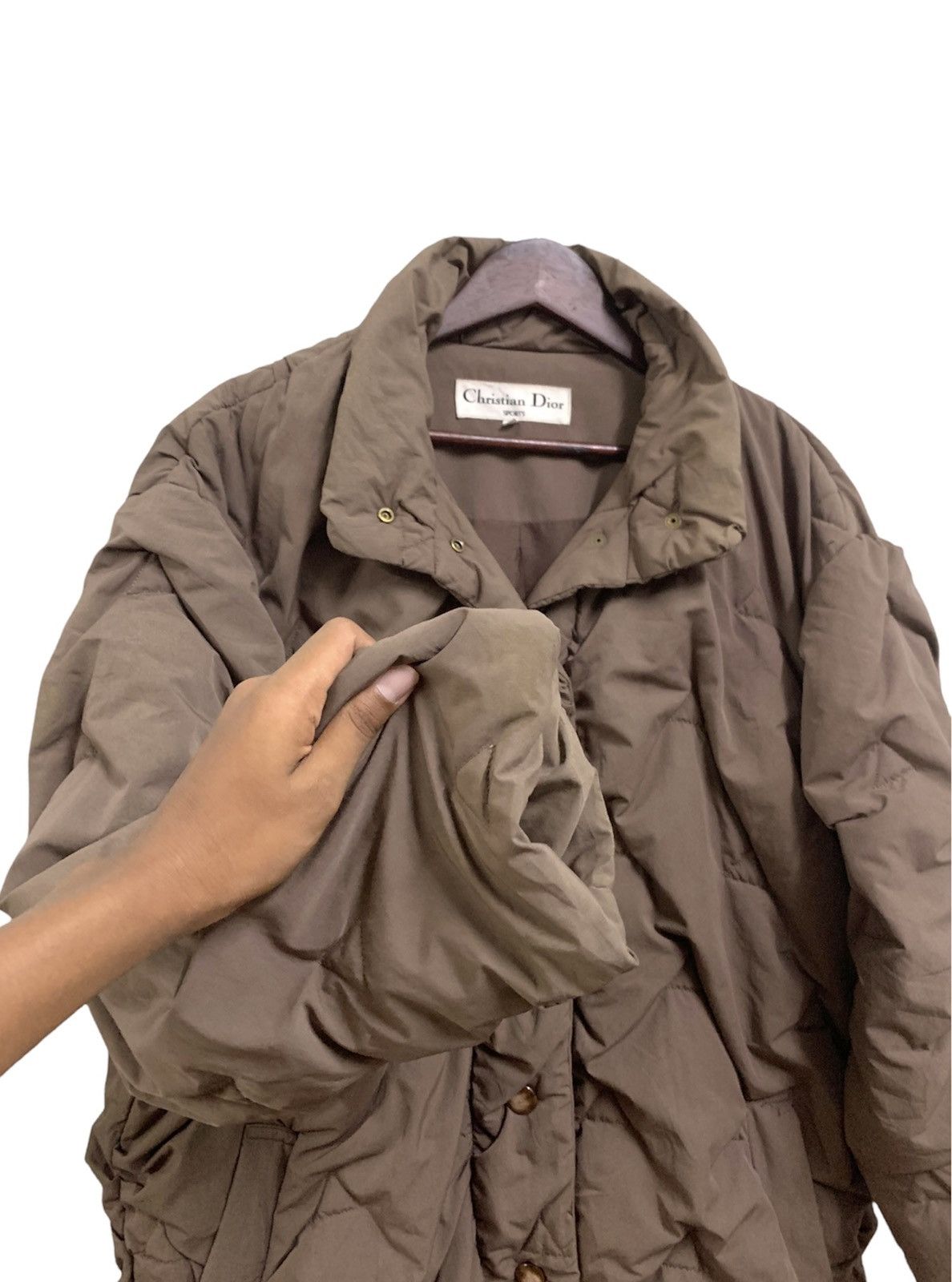 Christian Dior Monsieur 🔥Christian Dior Diamond Puffer Brown Long Jacket Size US L / EU 52-54 / 3 - 3 Thumbnail