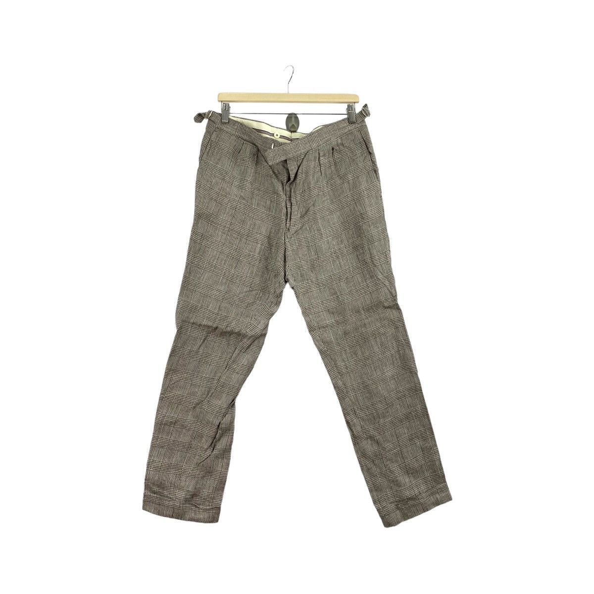 Vintage Vintage BERNARD ZINS BEAMS Checked Grey Casual Trousers Pant Size US 36 / EU 52 - 1 Thumbnail