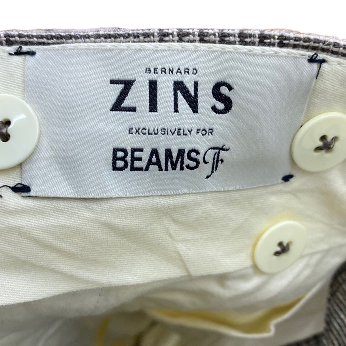 Vintage Vintage BERNARD ZINS BEAMS Checked Grey Casual Trousers Pant Size US 36 / EU 52 - 4 Thumbnail
