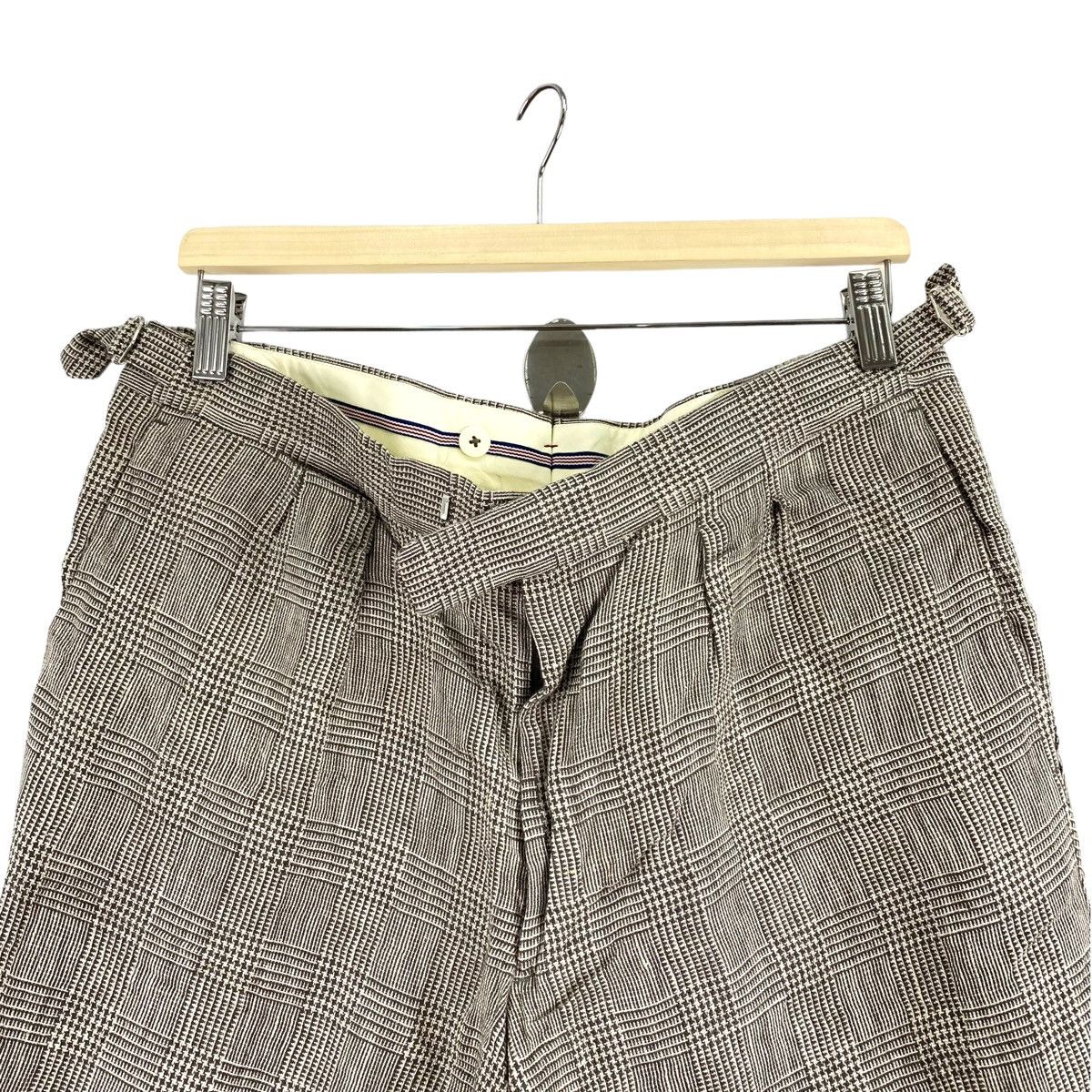 Vintage Vintage BERNARD ZINS BEAMS Checked Grey Casual Trousers Pant Size US 36 / EU 52 - 2 Thumbnail