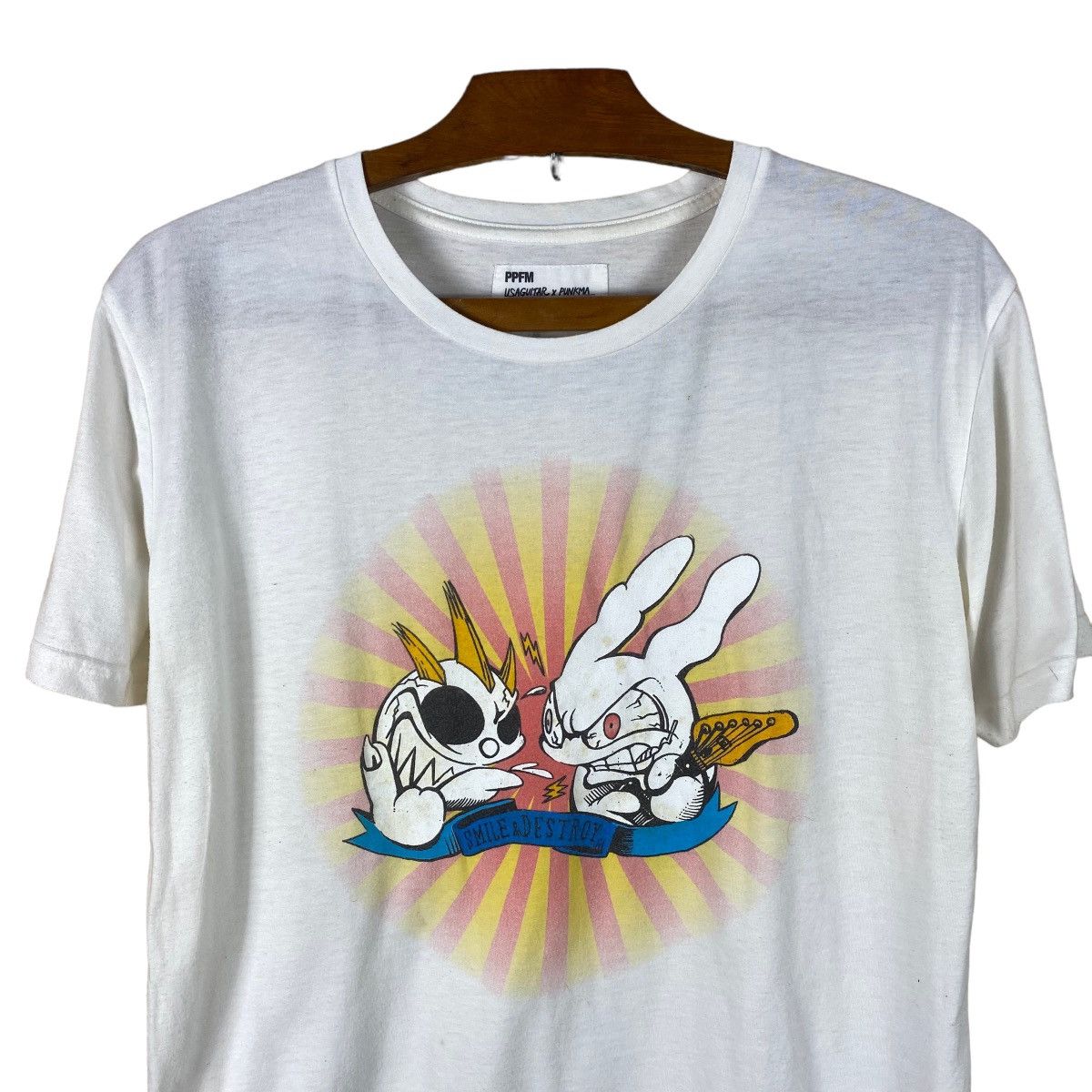 Band Tees × Japanese Brand × PPFM PPFM USAGUITAR X PUNKMA COLLABRATION TSHIRT Size US M / EU 48-50 / 2 - 3 Thumbnail