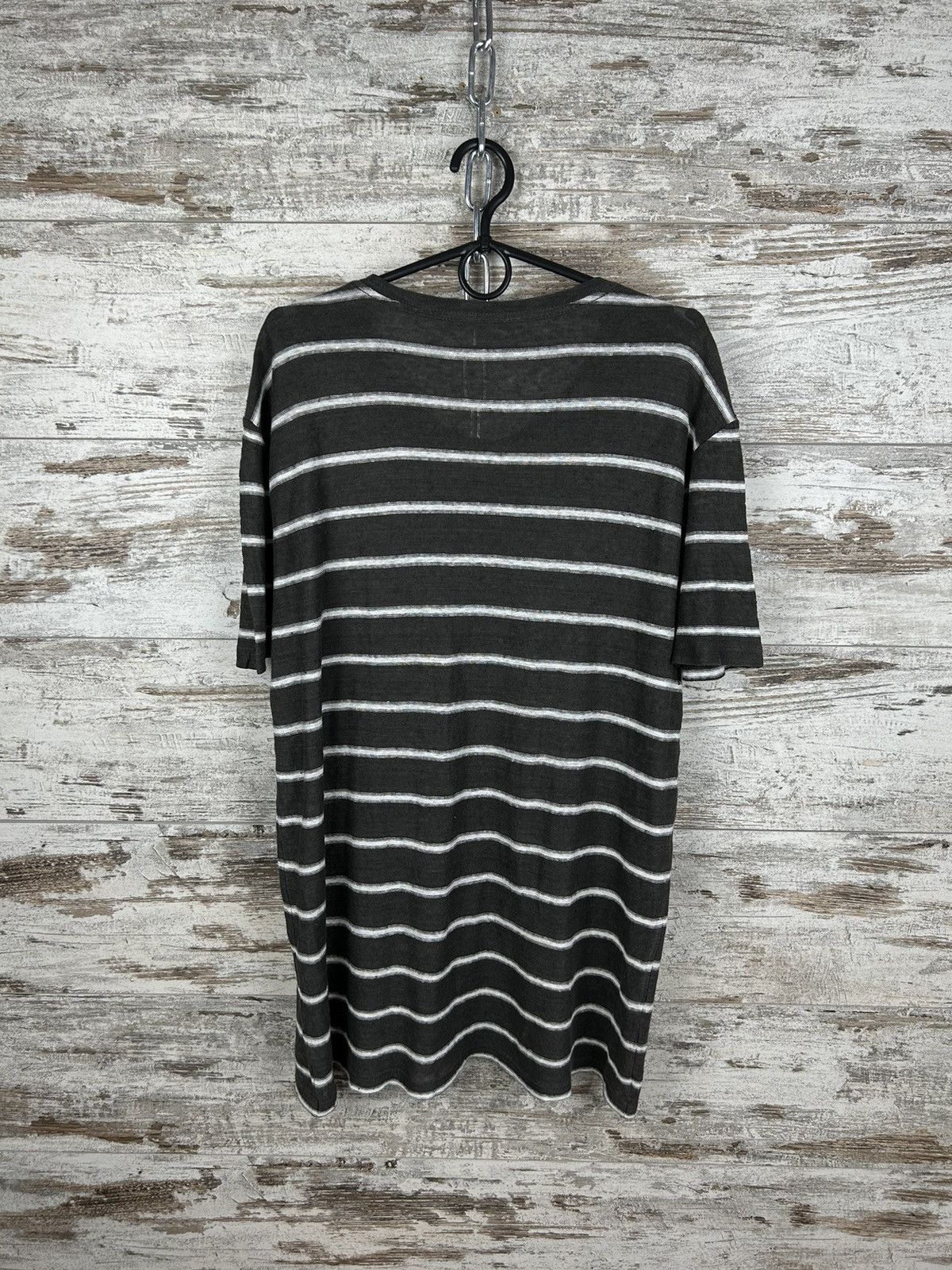 Allsaints × Japanese Brand Mens AllSaints linen T Shirt ss luxury streetwear tee Size US L / EU 52-54 / 3 - 9 Thumbnail
