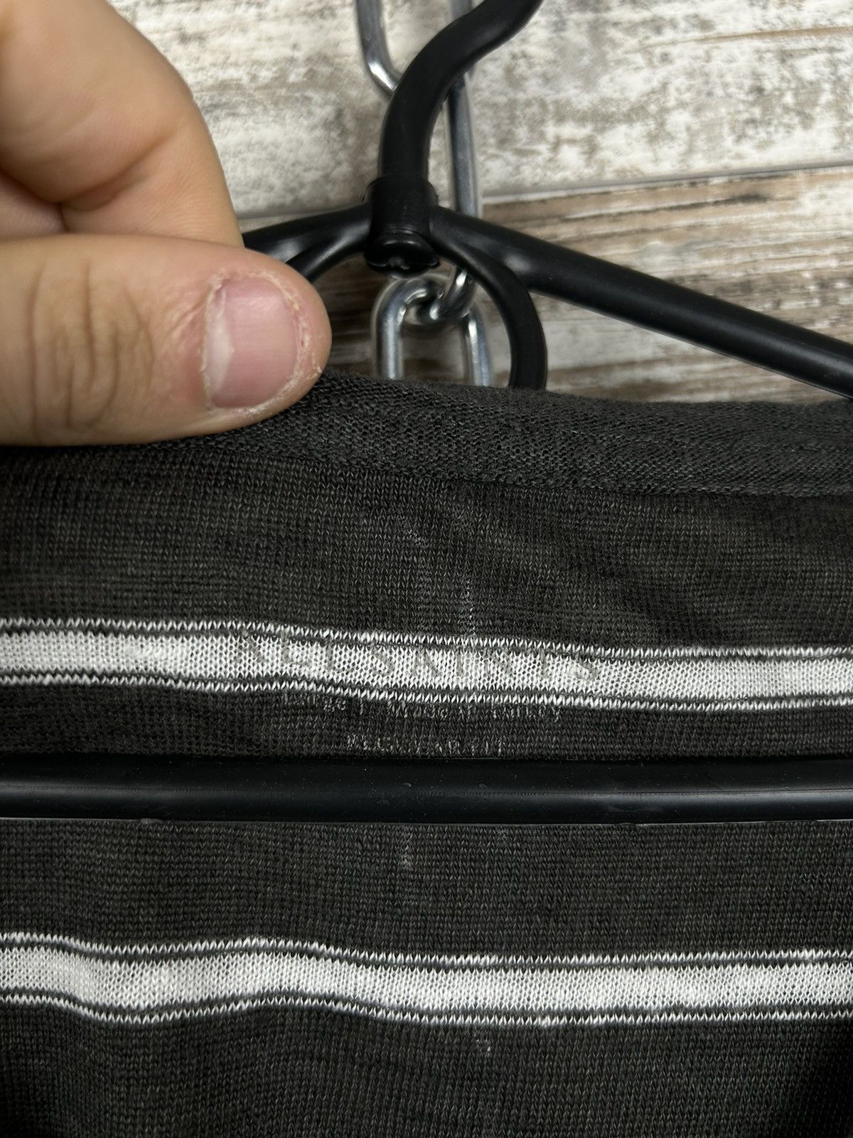 Allsaints × Japanese Brand Mens AllSaints linen T Shirt ss luxury streetwear tee Size US L / EU 52-54 / 3 - 6 Thumbnail