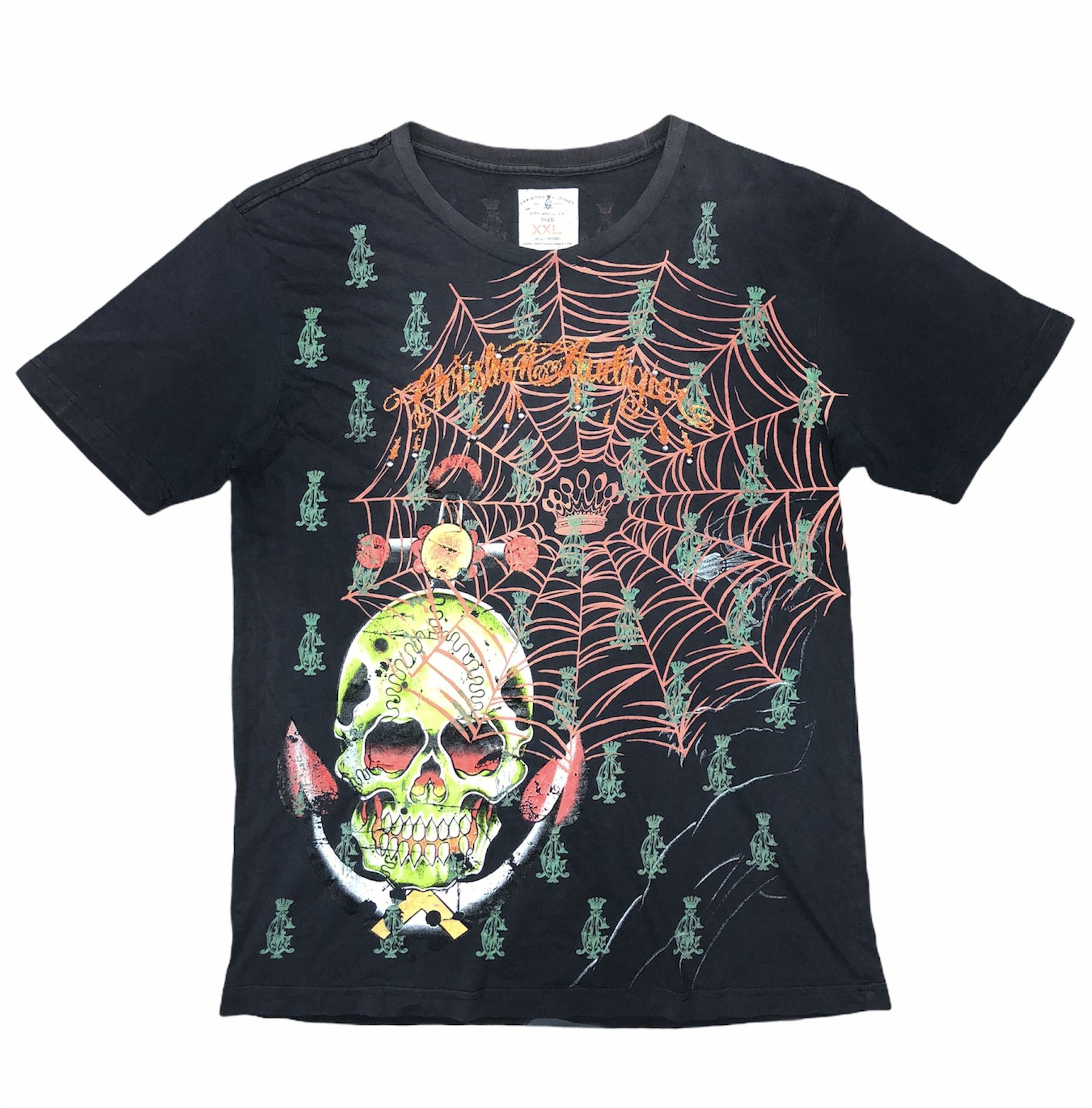 Christian Audigier DISTRESSED & TRASHED C.AUDIGIER TEE Size US M / EU 48-50 / 2 - 1 Thumbnail