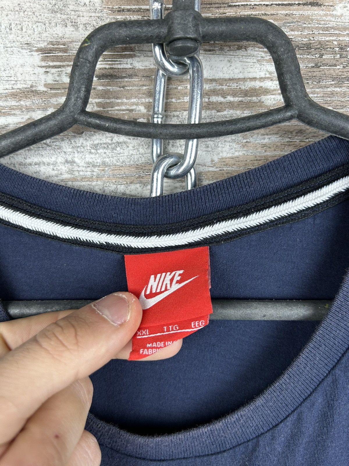Nike × Vintage Mens Vintage Nike air T-shirt swoosh streetwear tee y2k Size US XXL / EU 58 / 5 - 4 Thumbnail