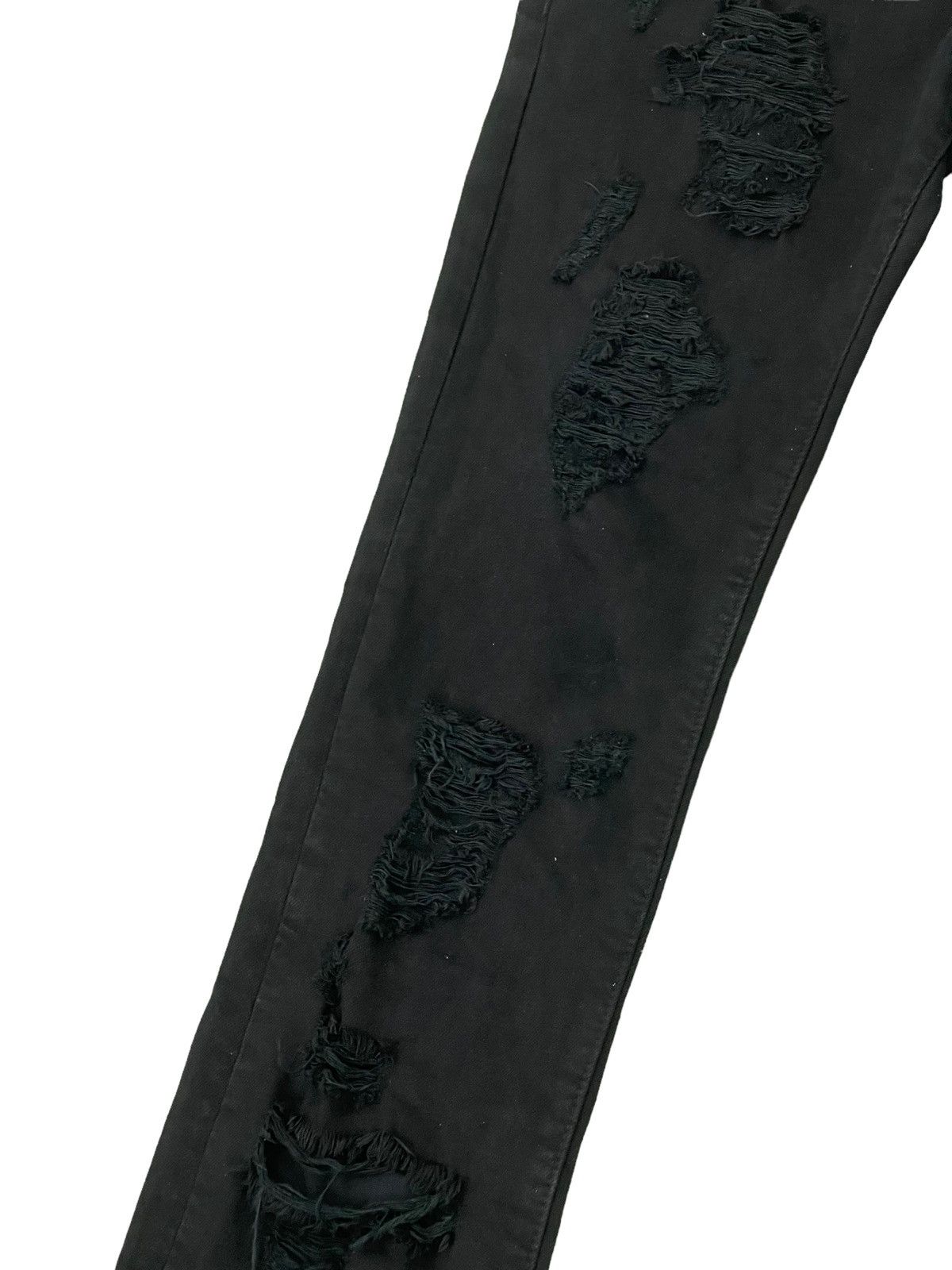 Japanese Brand Slim Jeans CavariA Distress Boro Denim Layered 5🟦3 Size US 30 / EU 46 - 6 Thumbnail