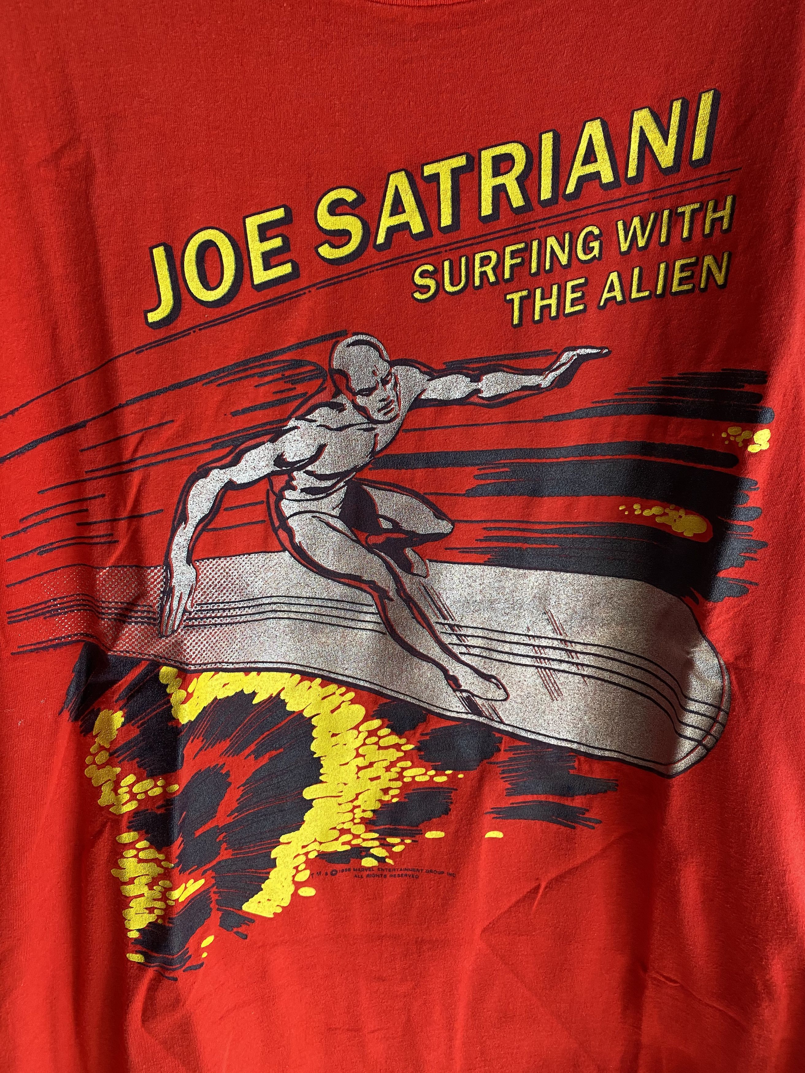 Vintage 1988 Vintage T-Shirt Joe Satriani Size XL Size US XL / EU 56 / 4 - 2 Thumbnail