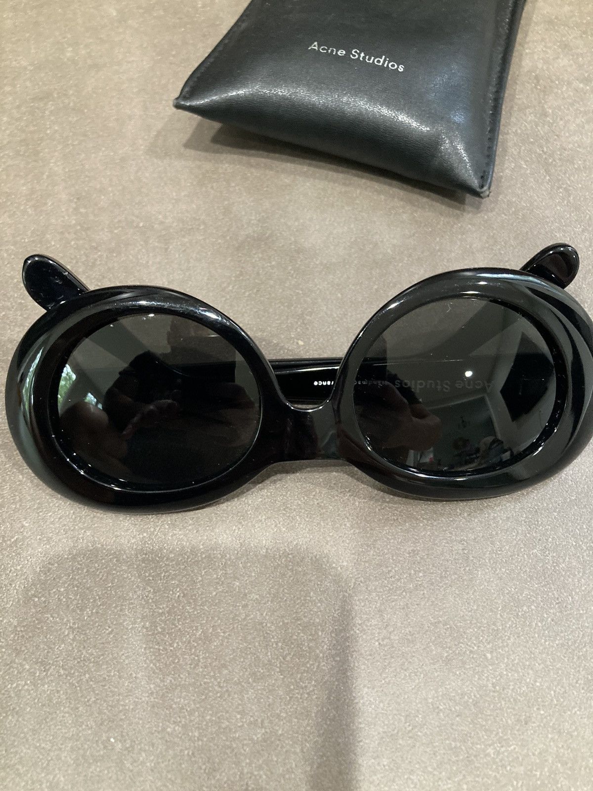 Acne Studios Kurt Cobain Mustang oval frame sunglasses. Size ONE SIZE - 15 Thumbnail