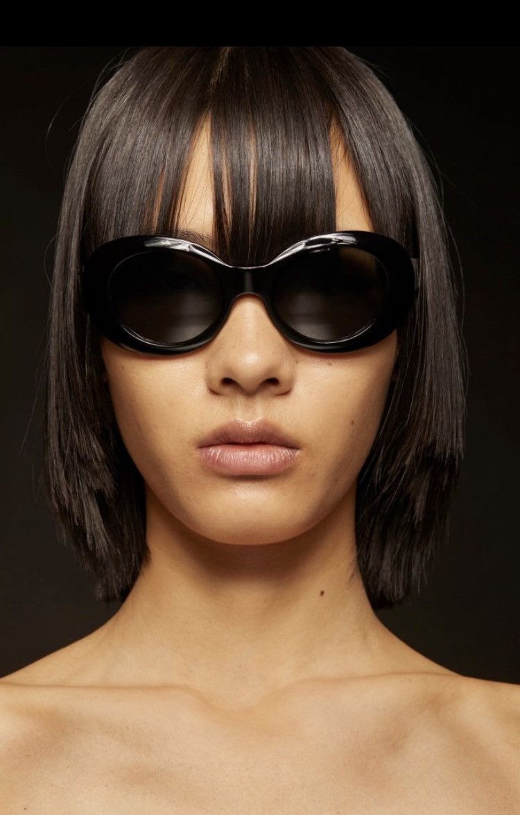 Acne Studios Kurt Cobain Mustang oval frame sunglasses. Size ONE SIZE - 10 Thumbnail