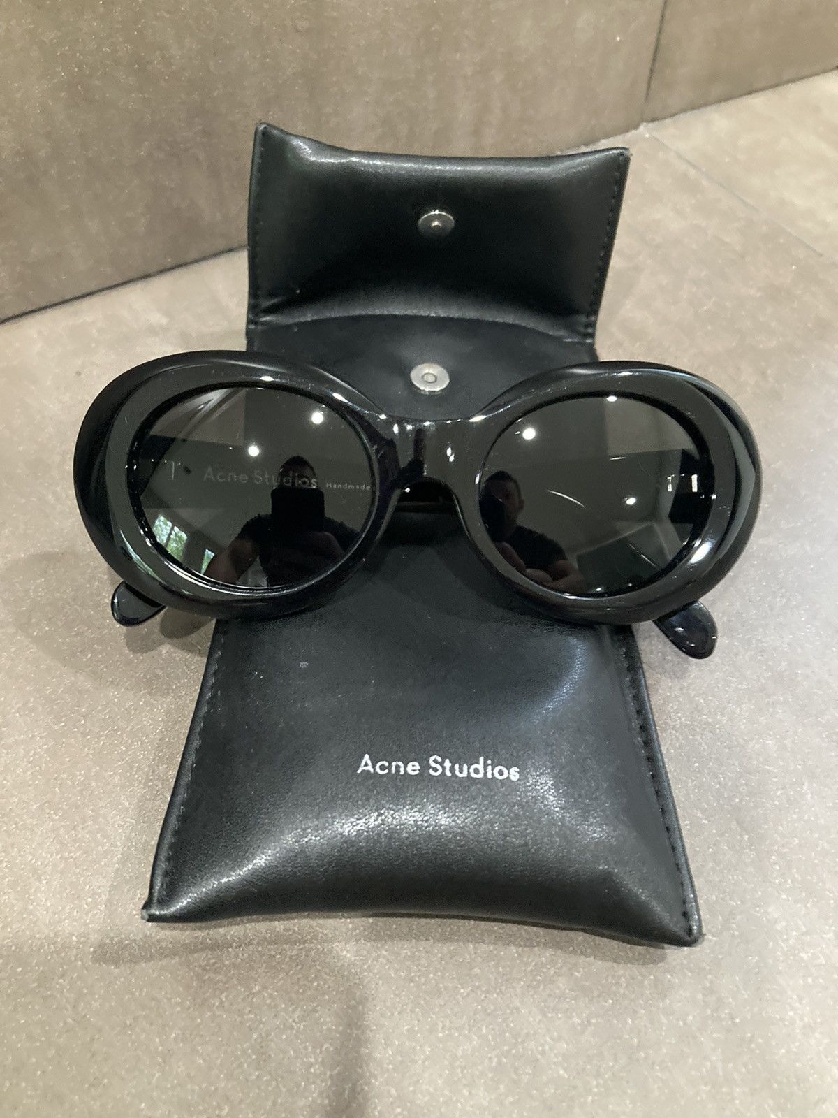 Acne Studios Kurt Cobain Mustang oval frame sunglasses. | Grailed