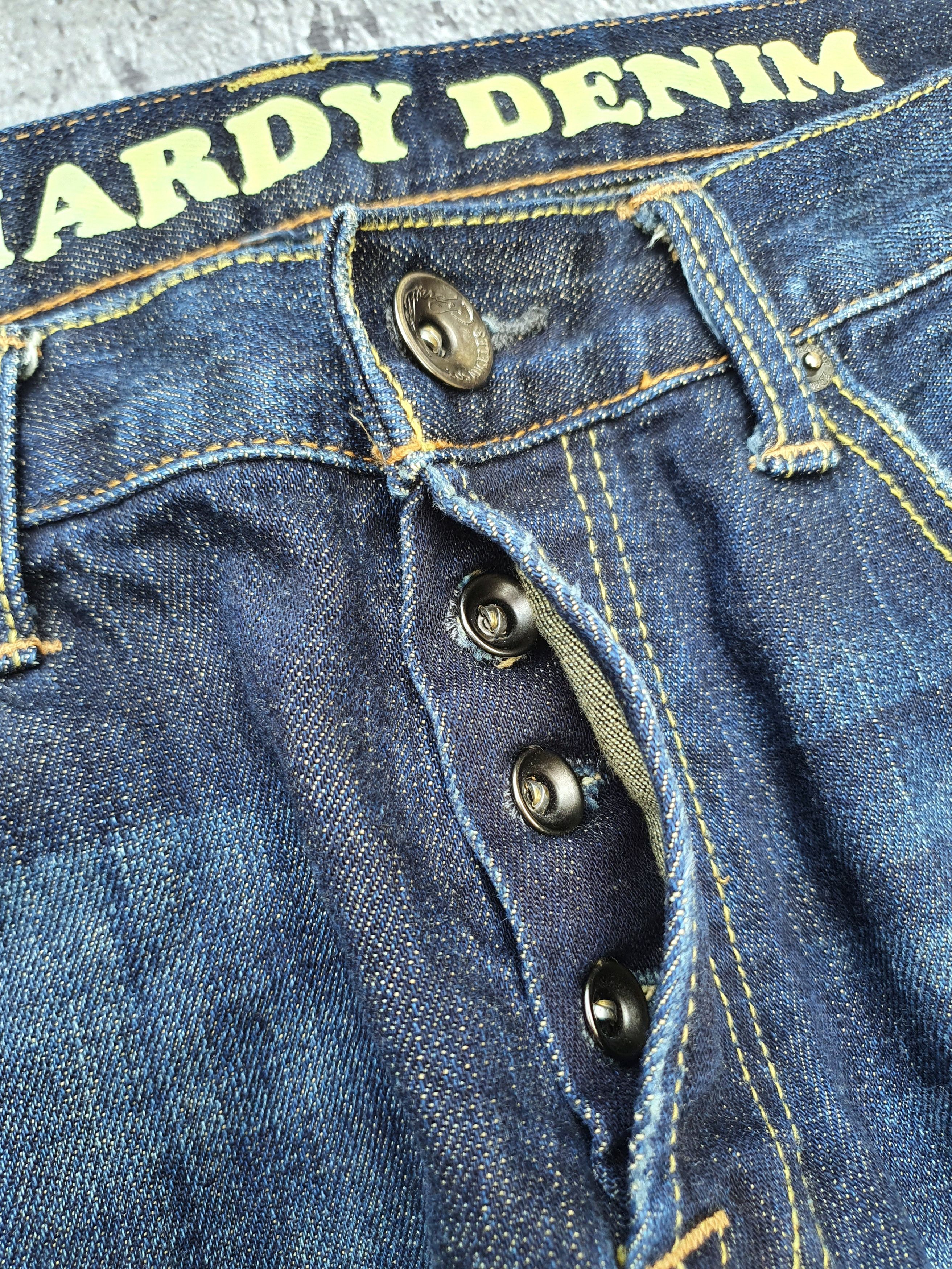 Christian Audigier Y2k Ed Hardy back spellout big logo distressed denim Size US 30 / EU 46 - 7 Thumbnail