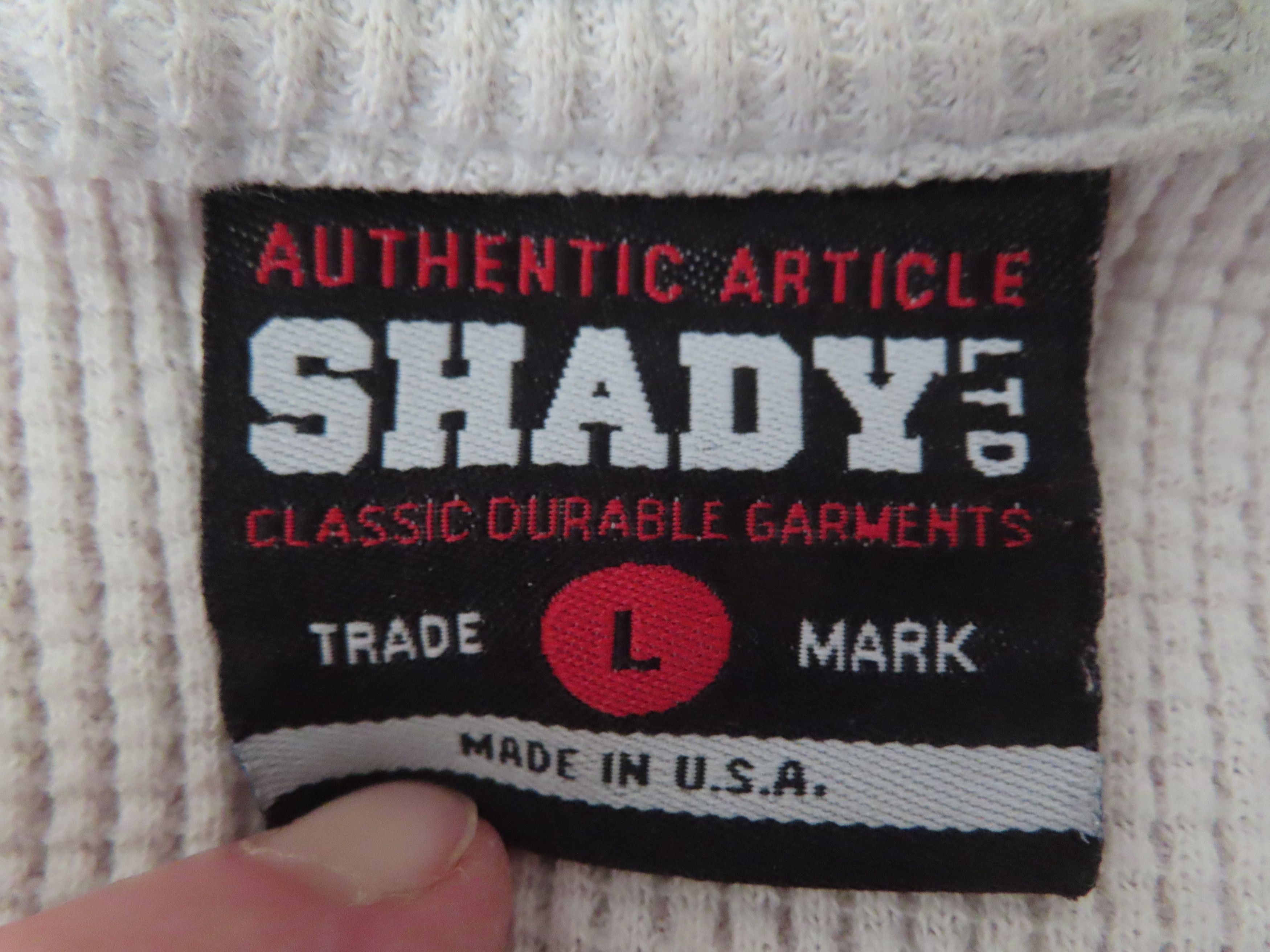Shady Ltd × Vintage rare Shady Limited Long Sleeve thermal Shirt L made in usa Size US L / EU 52-54 / 3 - 7 Thumbnail