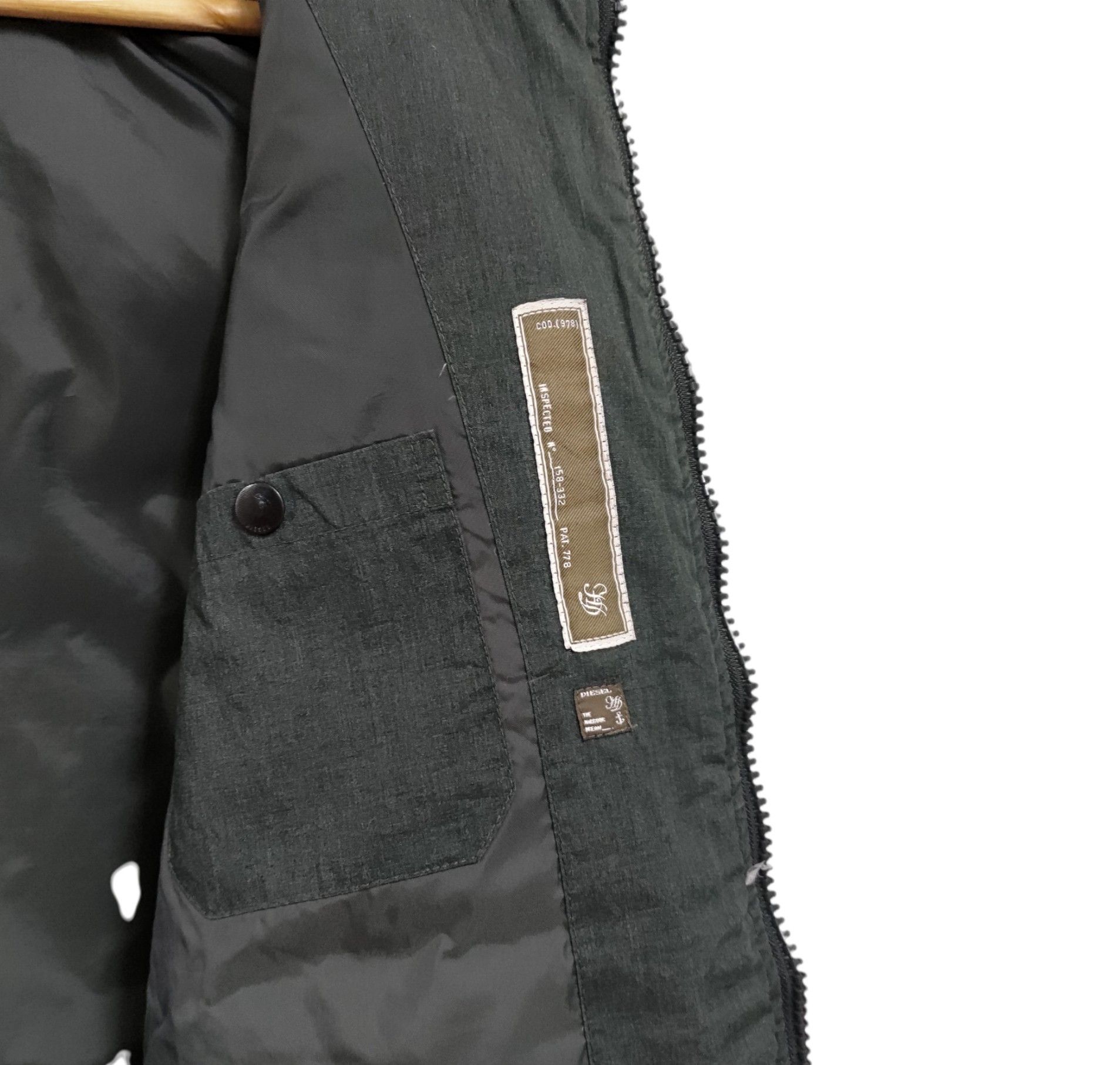 Diesel 👹Vintage Diesel Man's Padded Puffer Jacket Size US S / EU 44-46 / 1 - 6 Thumbnail