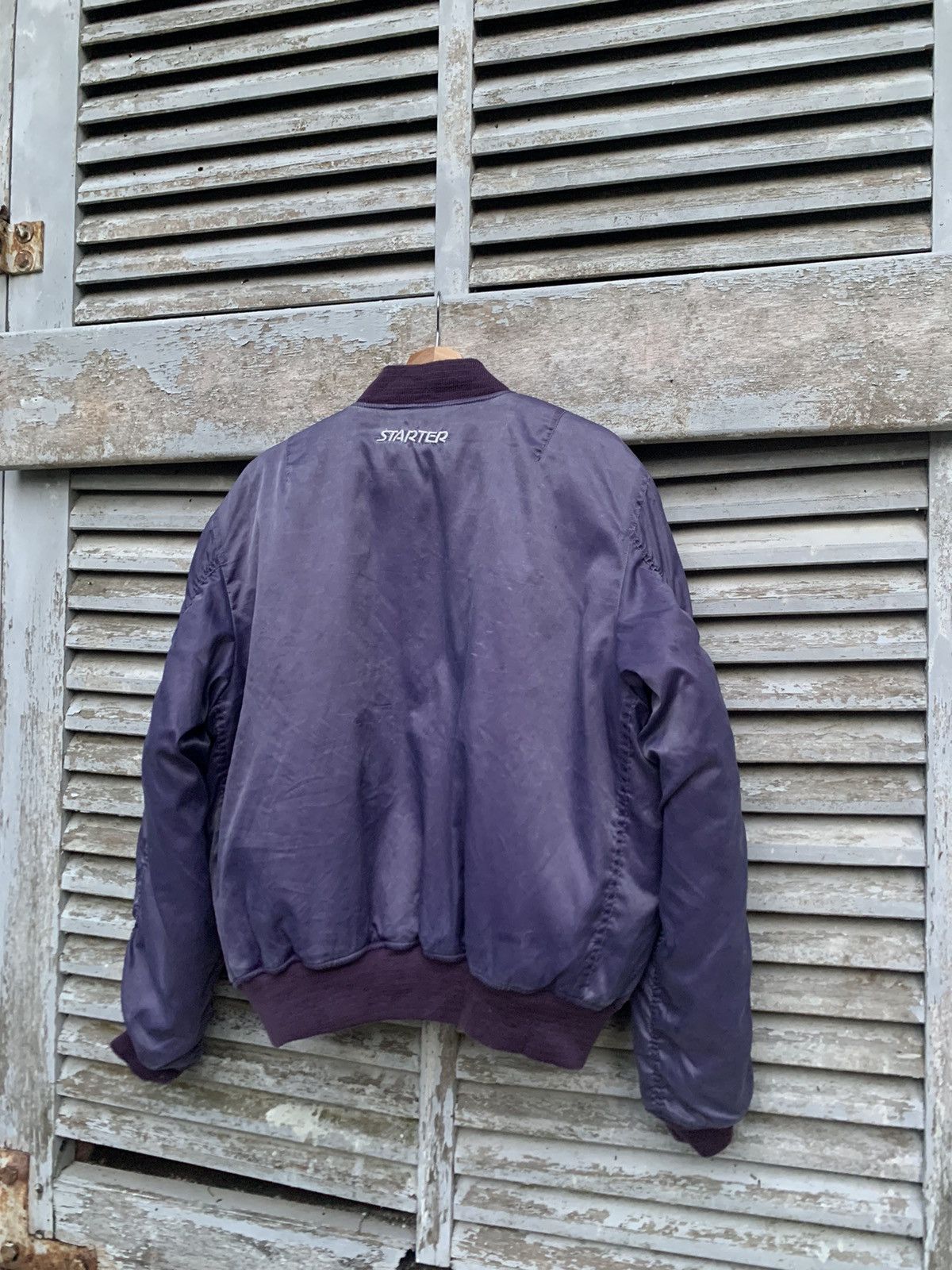 Vintage 🪖Vintage Sun Faded STARTER AMERICAN SPORT Bomber Jacket Size US L / EU 52-54 / 3 - 9 Thumbnail