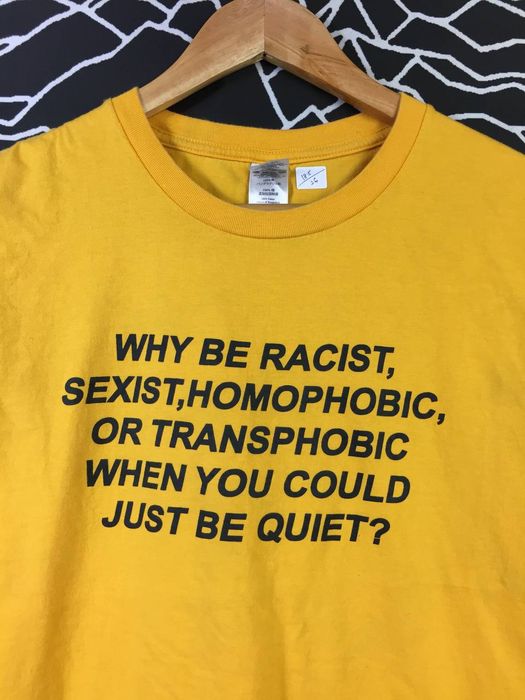 Vintage Why be Racist Sexist Homophomic Quote Frank Ocean Tee | Grailed