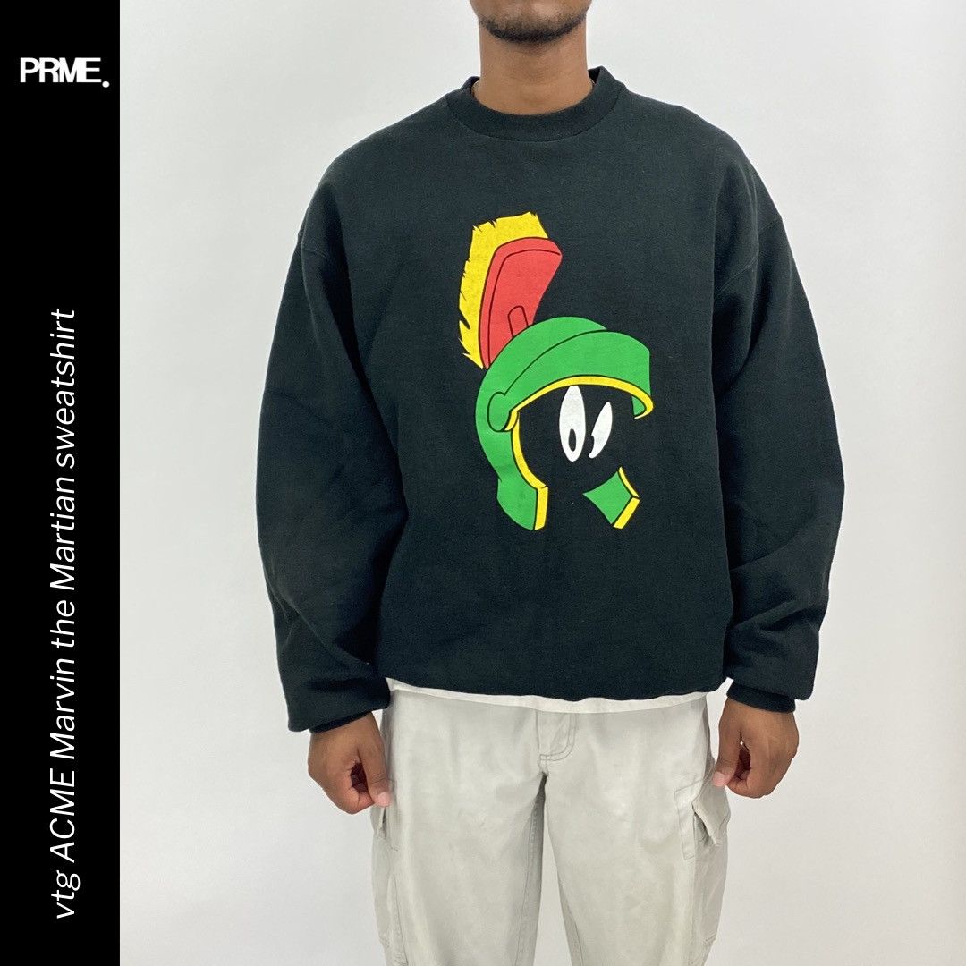 vtg 1991 90s ACME Marvin the Martian LOONEY TUNES sweatshirt