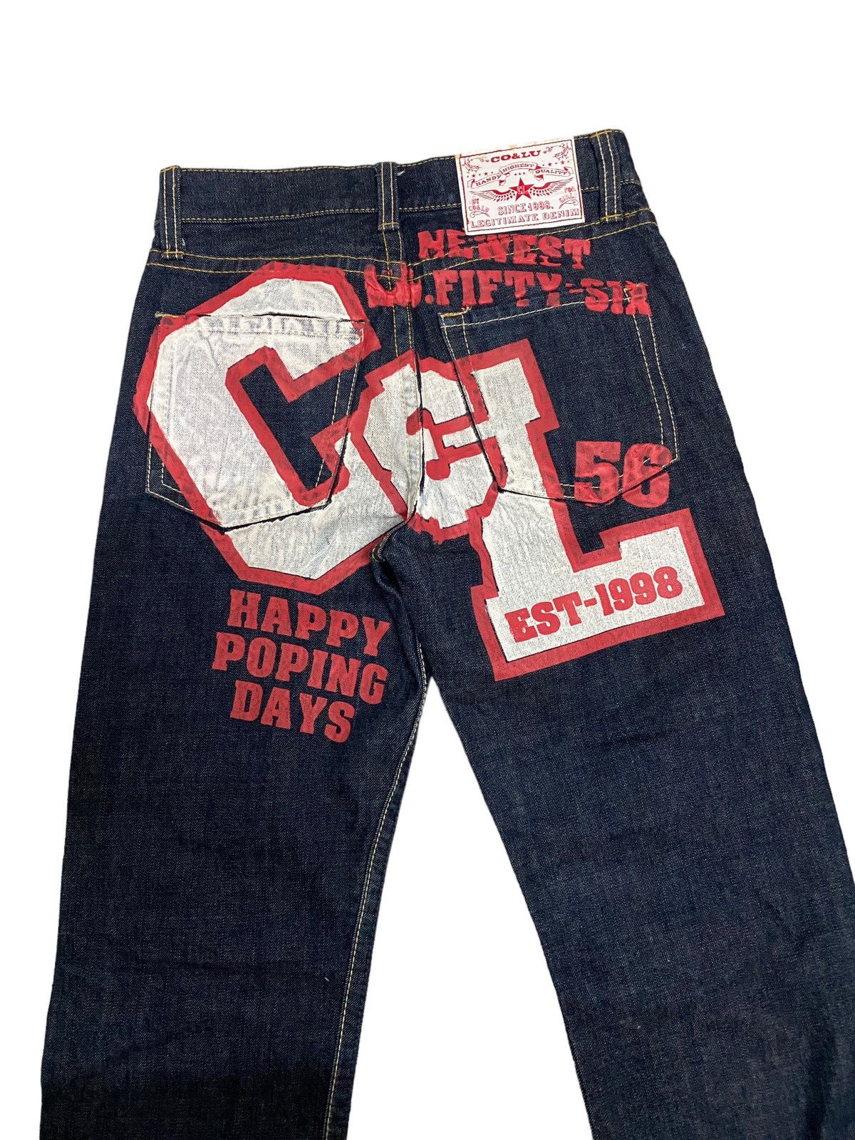Japanese Brand × Vintage Vintage Co&Lu Biglogo Japanese Denim Jeans Size US 29 - 4 Thumbnail