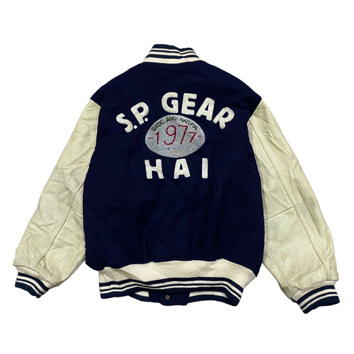 Hai Sporting Gear Vintage Hai Sporting Gear Varsity Leather Jacket Size US M / EU 48-50 / 2 - 6 Thumbnail