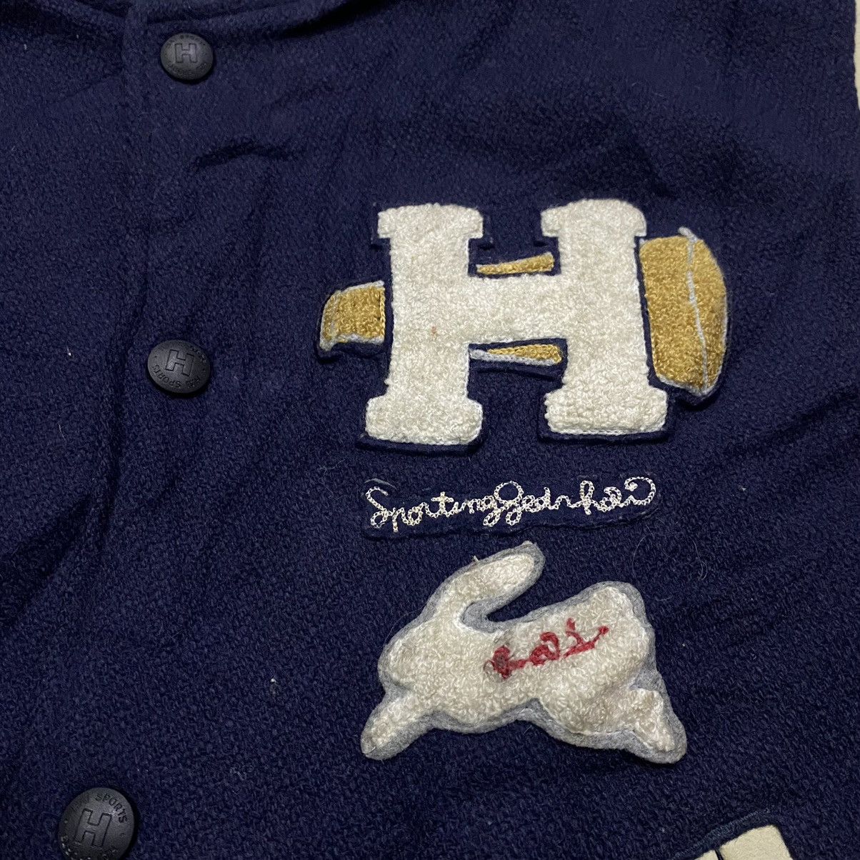 Hai Sporting Gear Vintage Hai Sporting Gear Varsity Leather Jacket Size US M / EU 48-50 / 2 - 10 Thumbnail