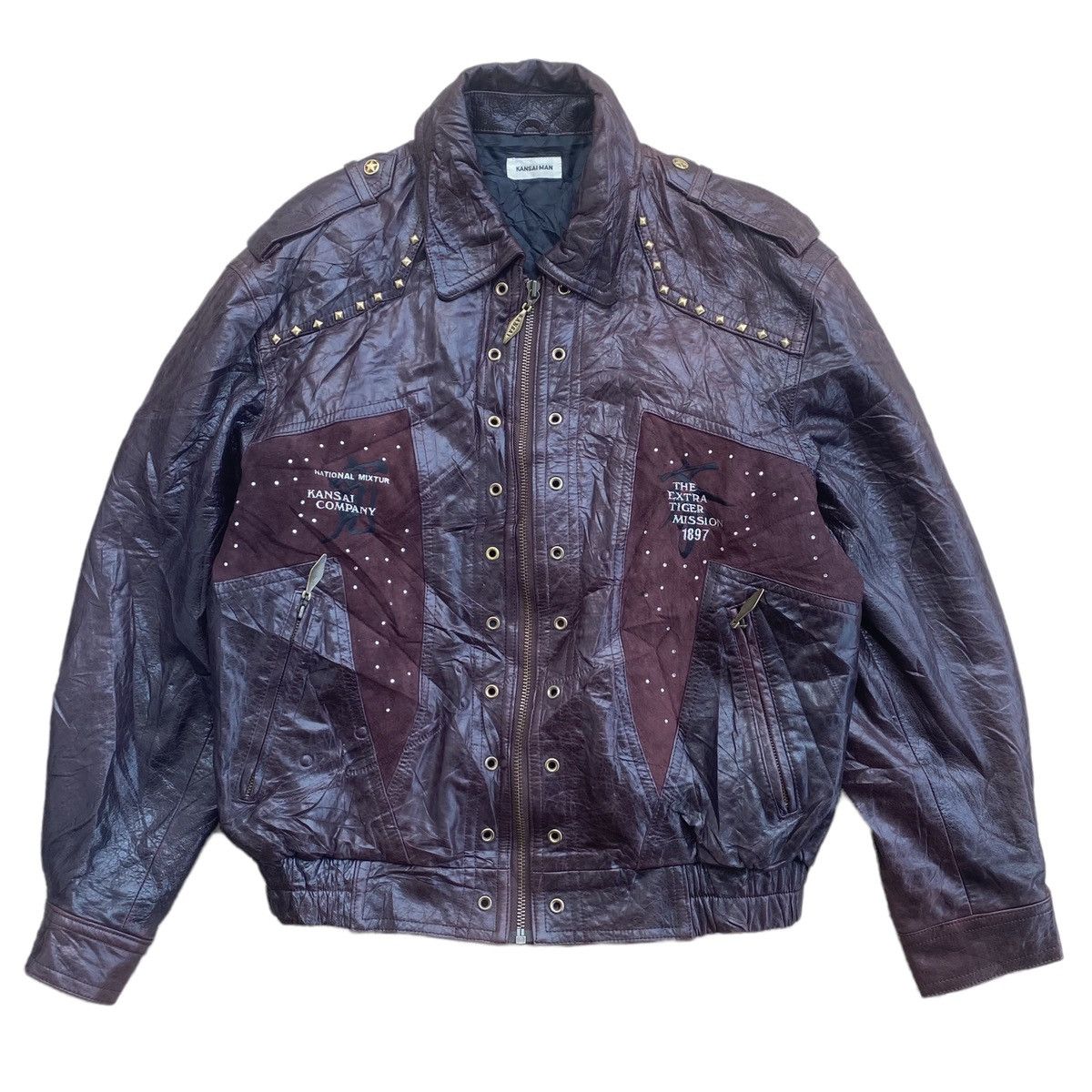 Kansai Yamamoto AW 88 Kansai Yamamoto Phoenix Sheriff Leather Jacket Size US M / EU 48-50 / 2 - 2 Thumbnail