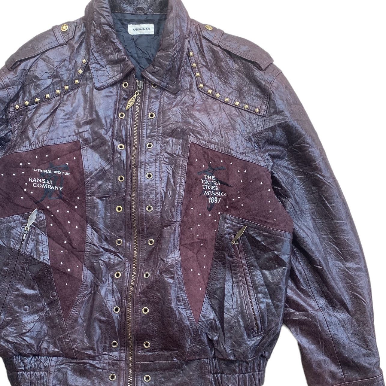 Kansai Yamamoto AW 88 Kansai Yamamoto Phoenix Sheriff Leather Jacket Size US M / EU 48-50 / 2 - 4 Thumbnail