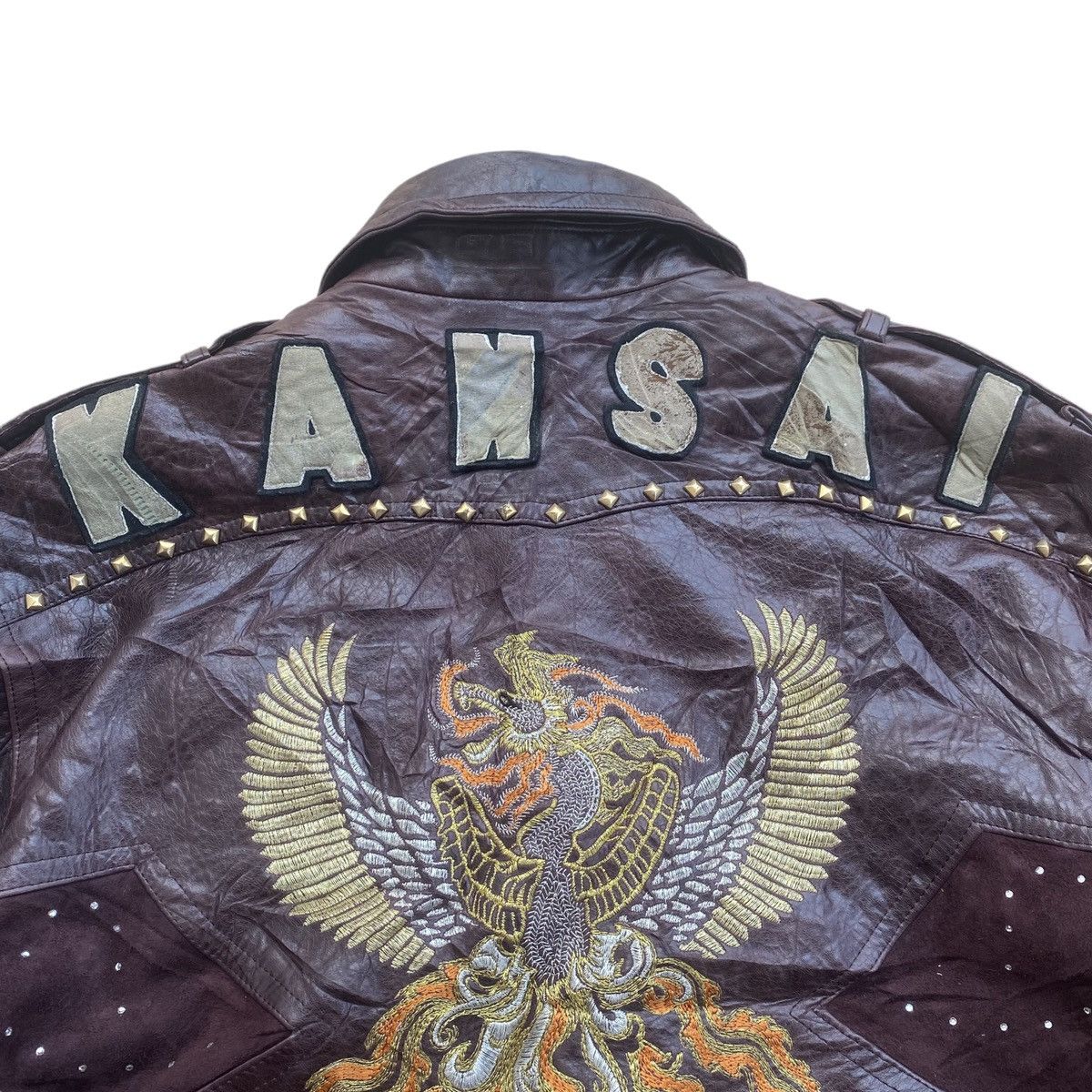 Kansai Yamamoto AW 88 Kansai Yamamoto Phoenix Sheriff Leather Jacket Size US M / EU 48-50 / 2 - 9 Thumbnail