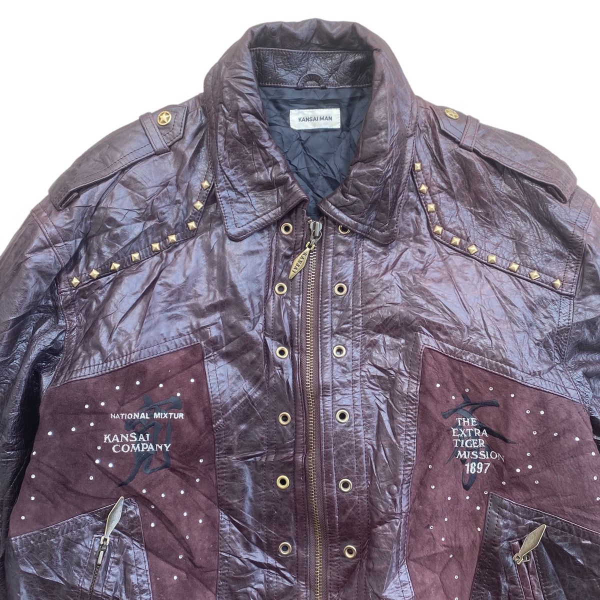 Kansai Yamamoto AW 88 Kansai Yamamoto Phoenix Sheriff Leather Jacket Size US M / EU 48-50 / 2 - 5 Thumbnail