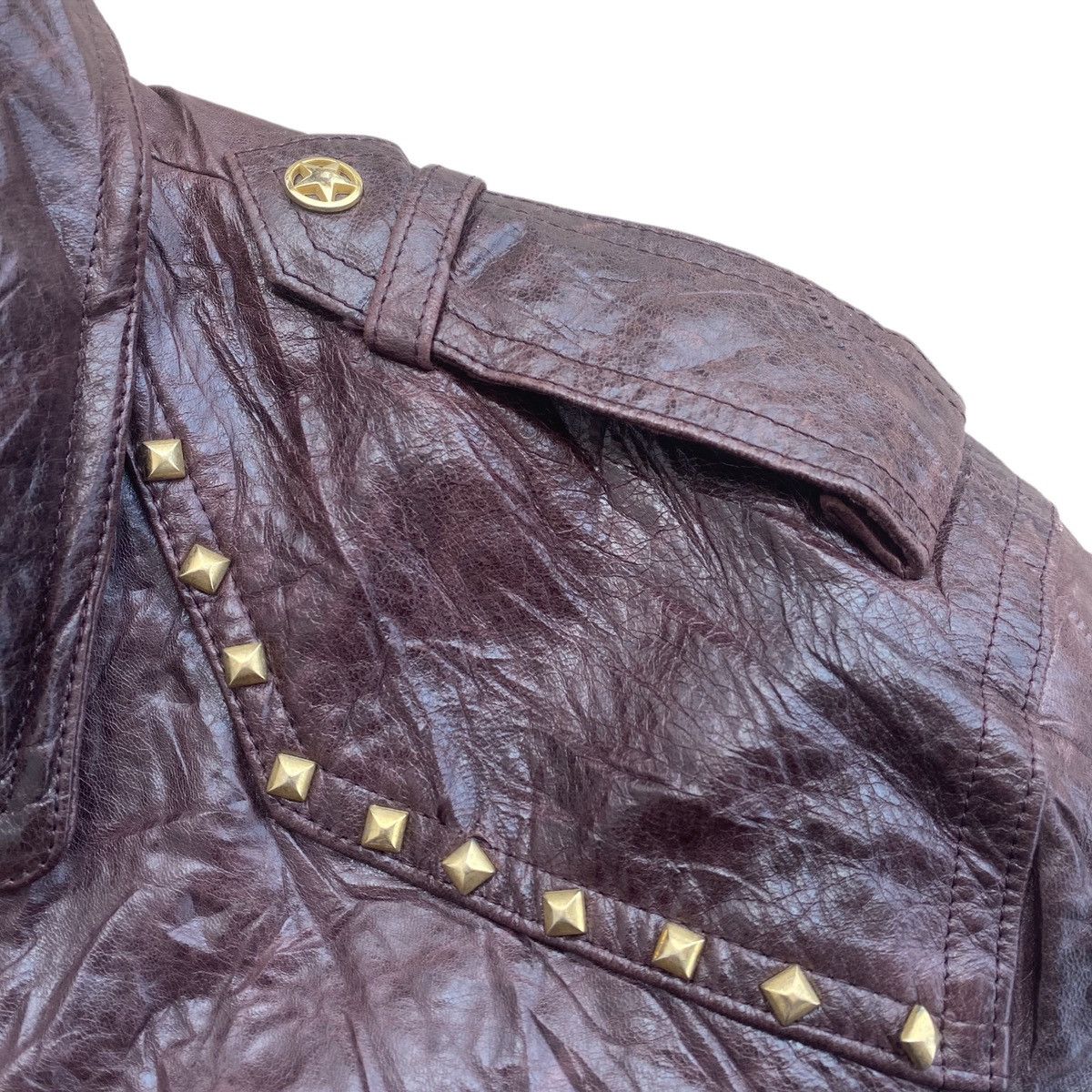 Kansai Yamamoto AW 88 Kansai Yamamoto Phoenix Sheriff Leather Jacket Size US M / EU 48-50 / 2 - 6 Thumbnail