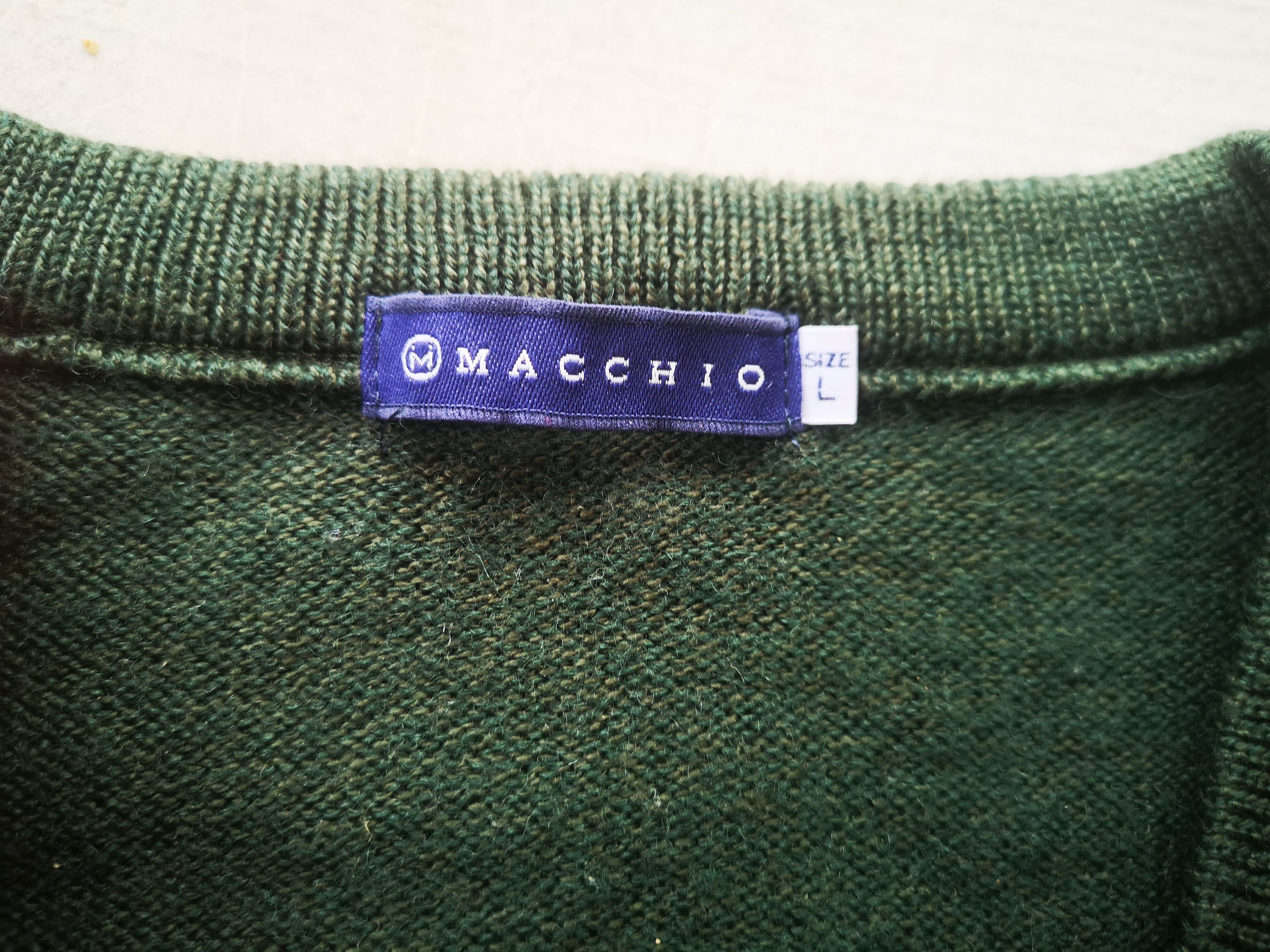 Designer × Japanese Brand × Vintage Macchio Knitwear Sweatshirt (wool) Size US L / EU 52-54 / 3 - 5 Thumbnail