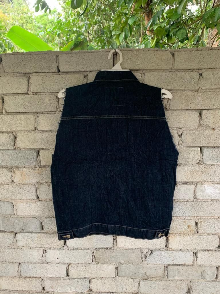 Japanese Brand × Vintage Vêtements De travail Denim Vest Size US M / EU 48-50 / 2 - 2 Thumbnail