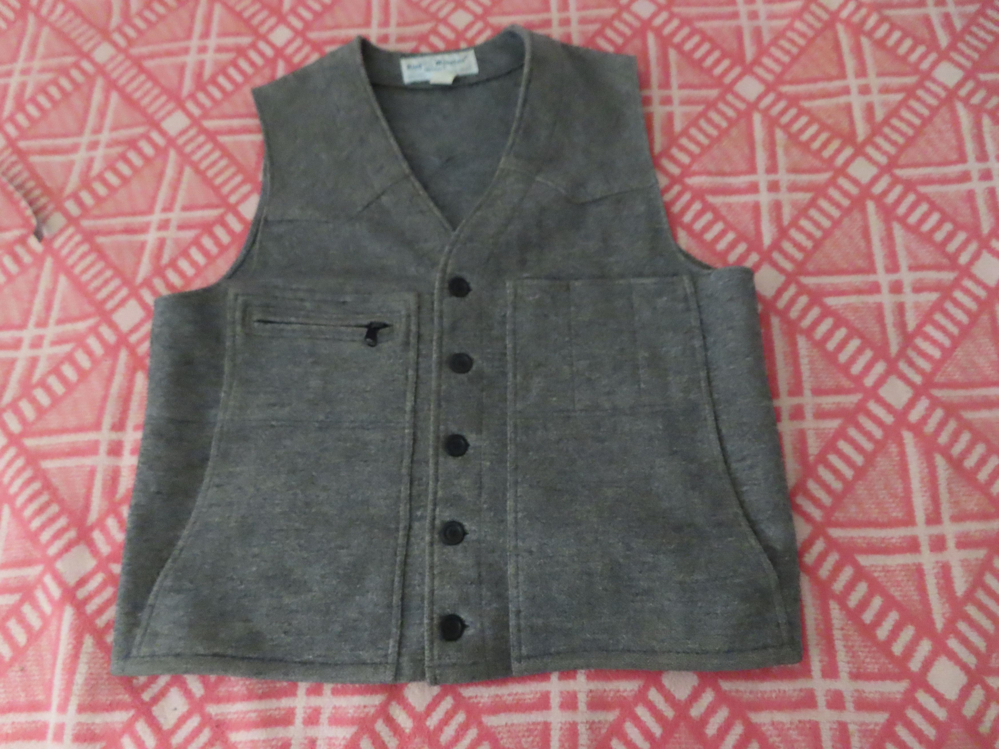 Vintage king of the mountain wool eye d version omnitherm vest grey ...