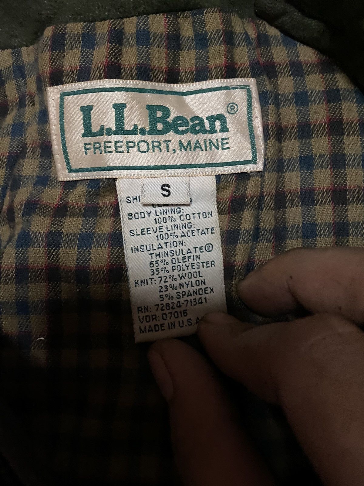 L.L. Bean Vintage L.L. Bean Green Leather Bomber Jacket – Made in USA Size US S / EU 44-46 / 1 - 6 Thumbnail